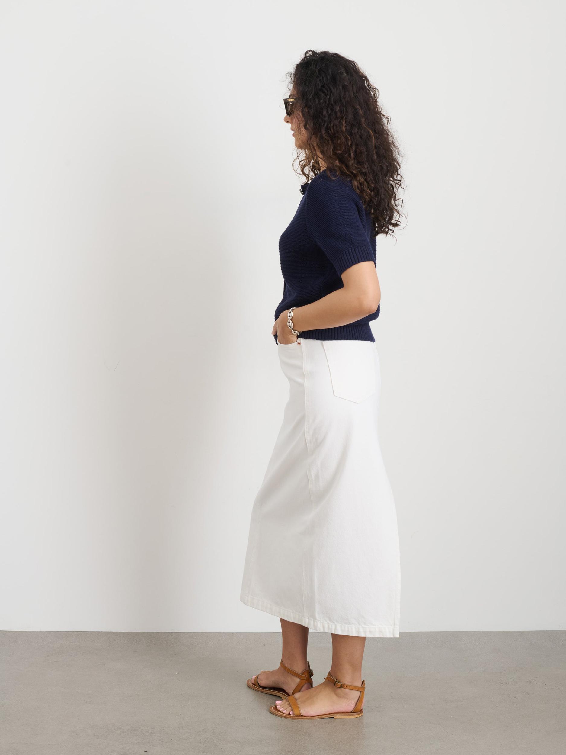 Elle Sweater In Cotton Linen Product Image