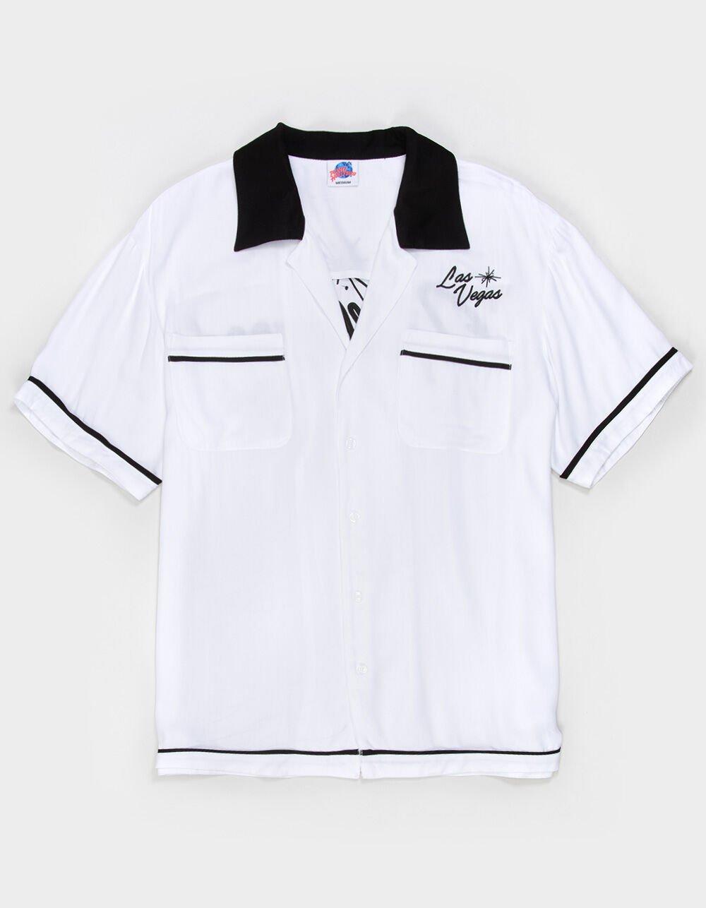 PLANET HOLLYWOOD Martini Mens Button Up Shirt - WHITE Product Image