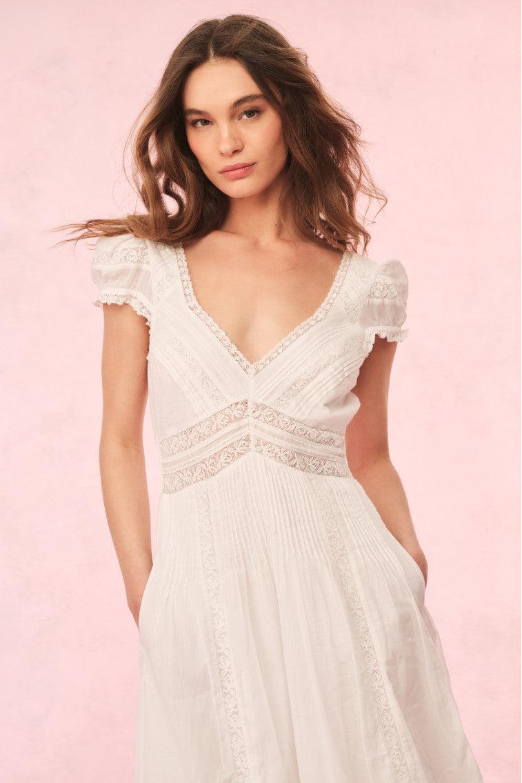 Suvi Cotton Midi Dress - BABY BLUEBELL - BABY BLUEBELL / S Product Image