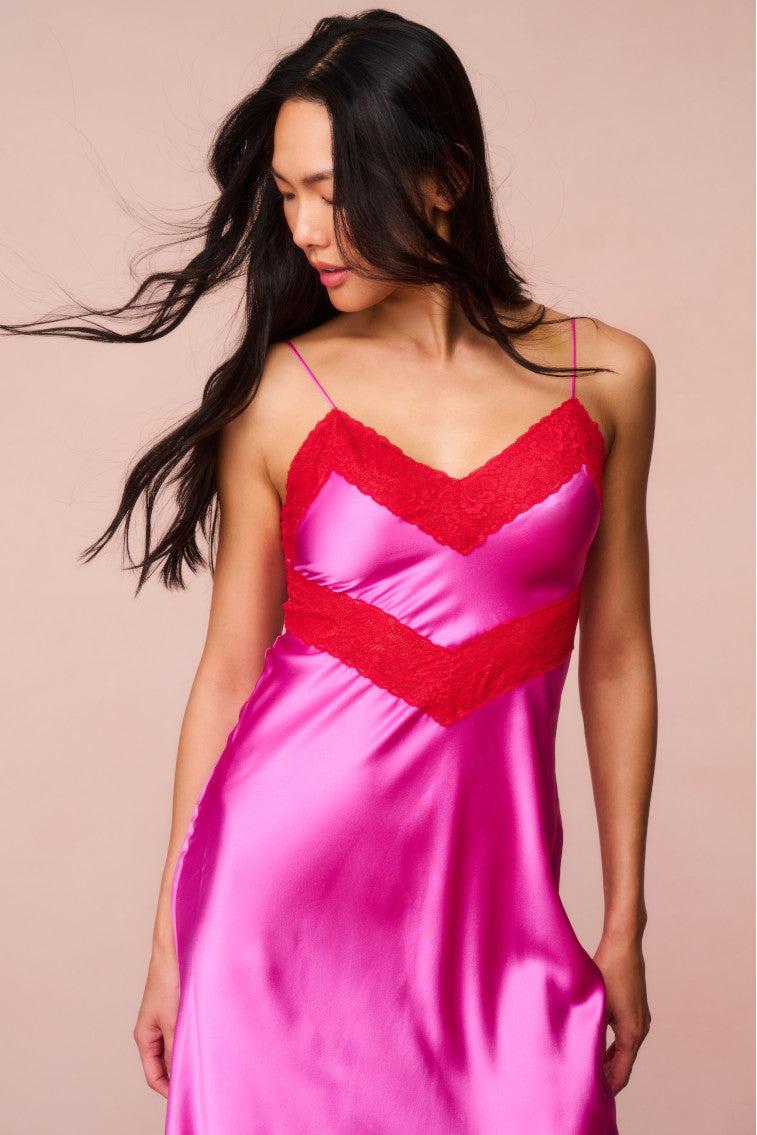 Serita Lace-Trimmed Maxi Dress Product Image