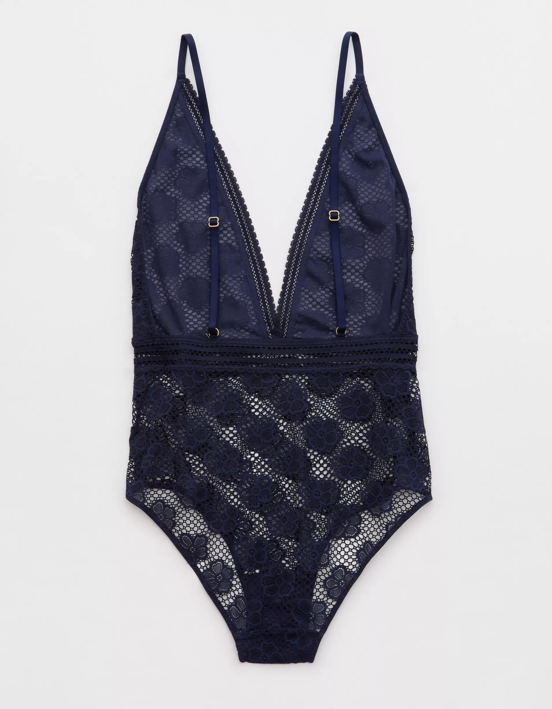 Show Off Beachside Lace Plunge Bodysuit Product Image