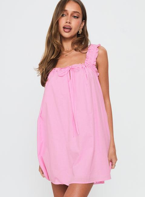 Swing Mini Dress Pink Product Image