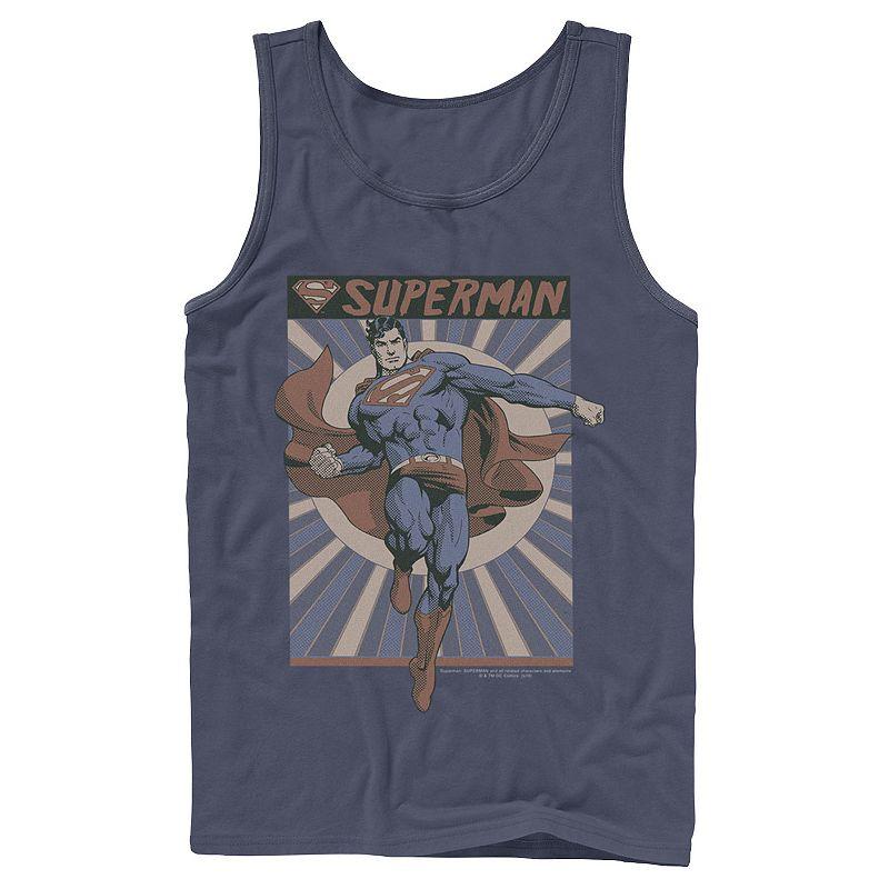 Men's DC Comics Superman Posed Pop Art Poster Tank Top,  Product Image
