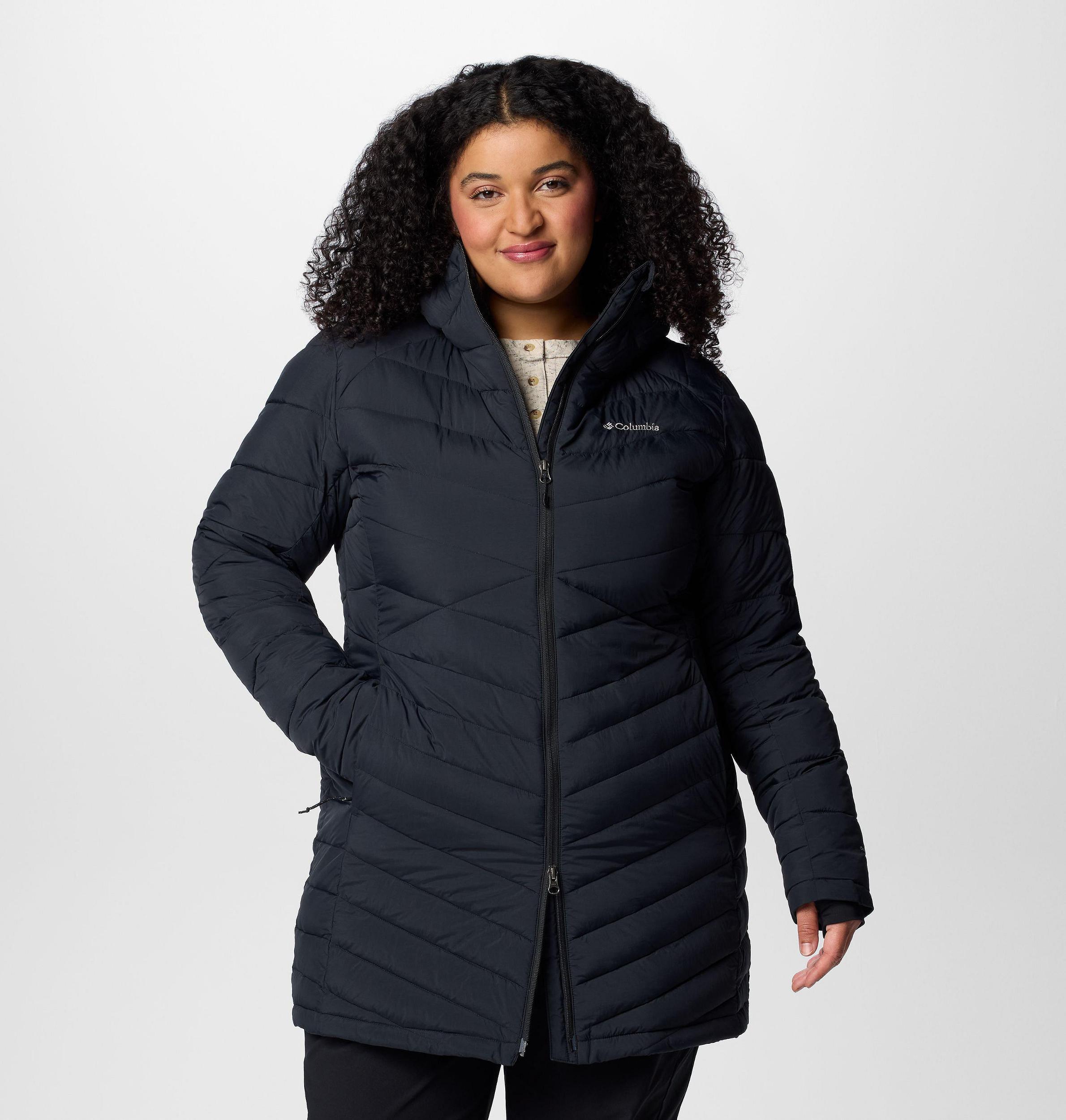 Columbia Womens Joy Peak II Mid Hooded Jacket - Plus Size- Product Image