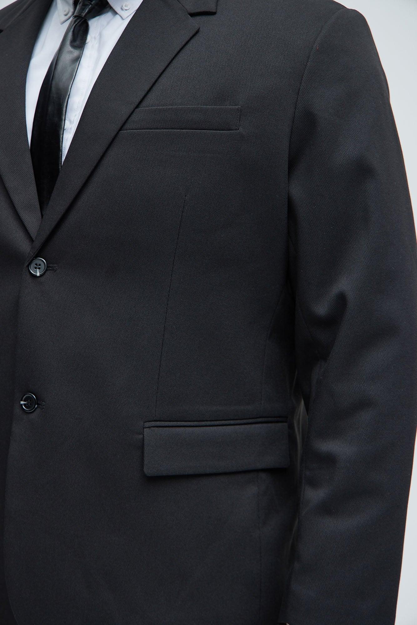 Kevin Twill Textured Blazer - Black Product Image