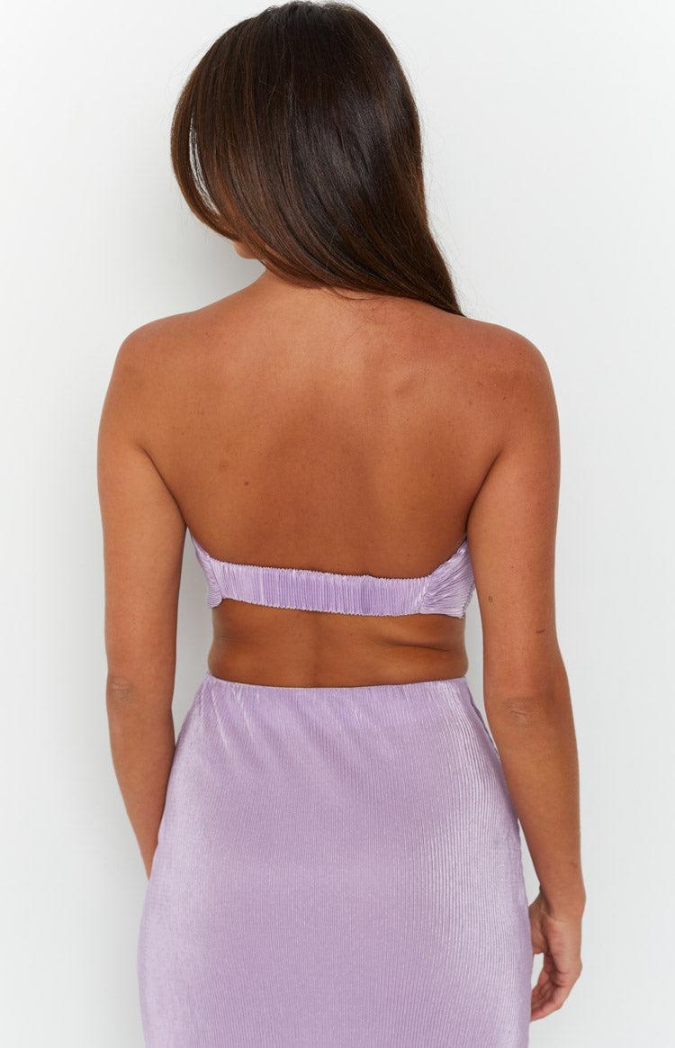 Elena Purple Crop Top Product Image