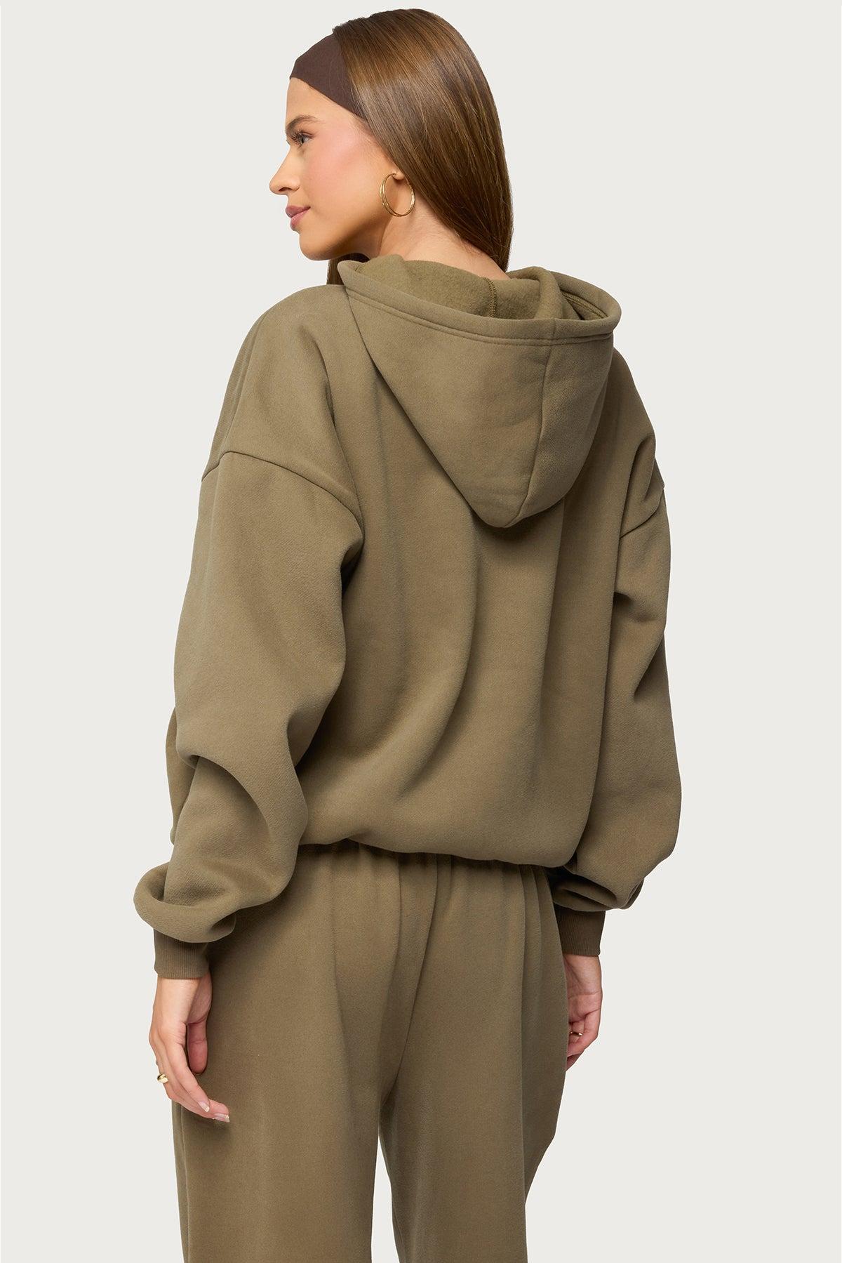 Camo Crush Edikted Oversized Hoodie Product Image