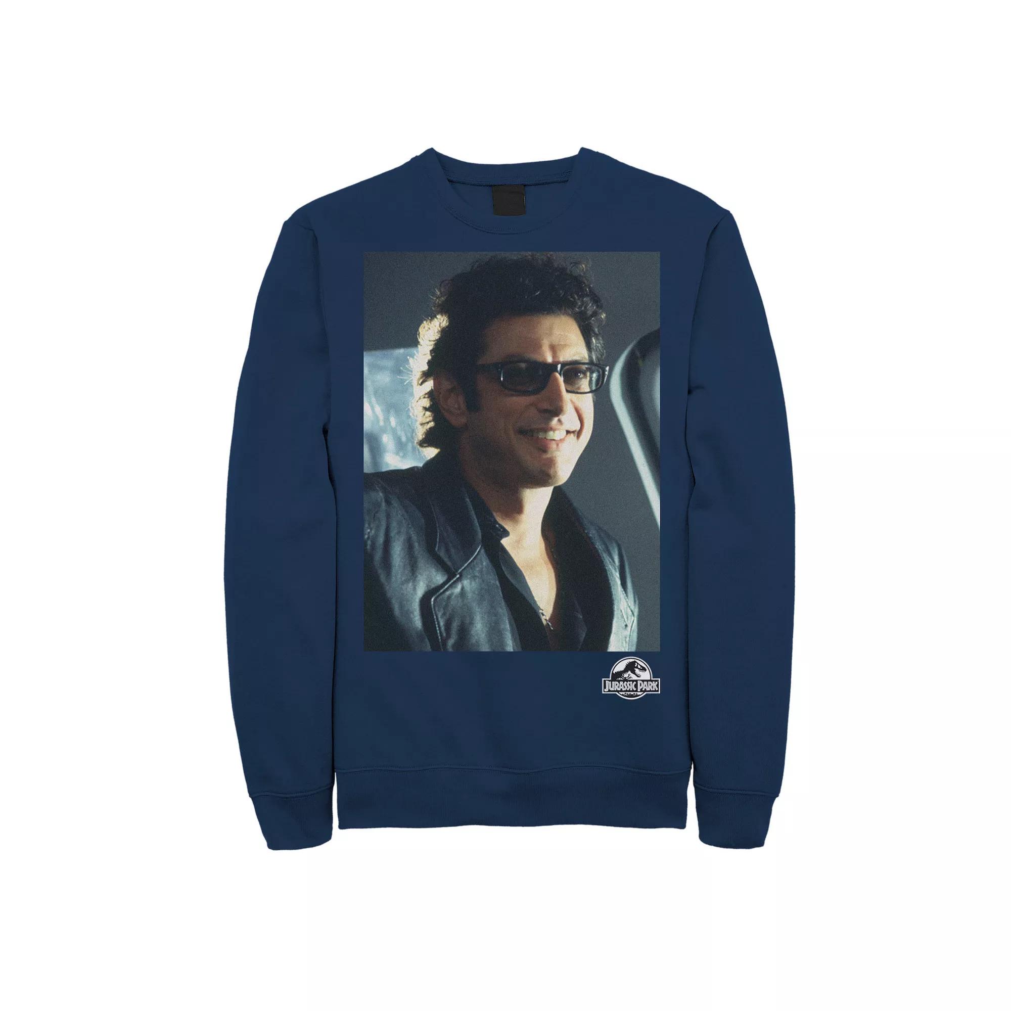 Men's Jurassic Park Goldblum Sly Smile Sweatshirt,  Product Image