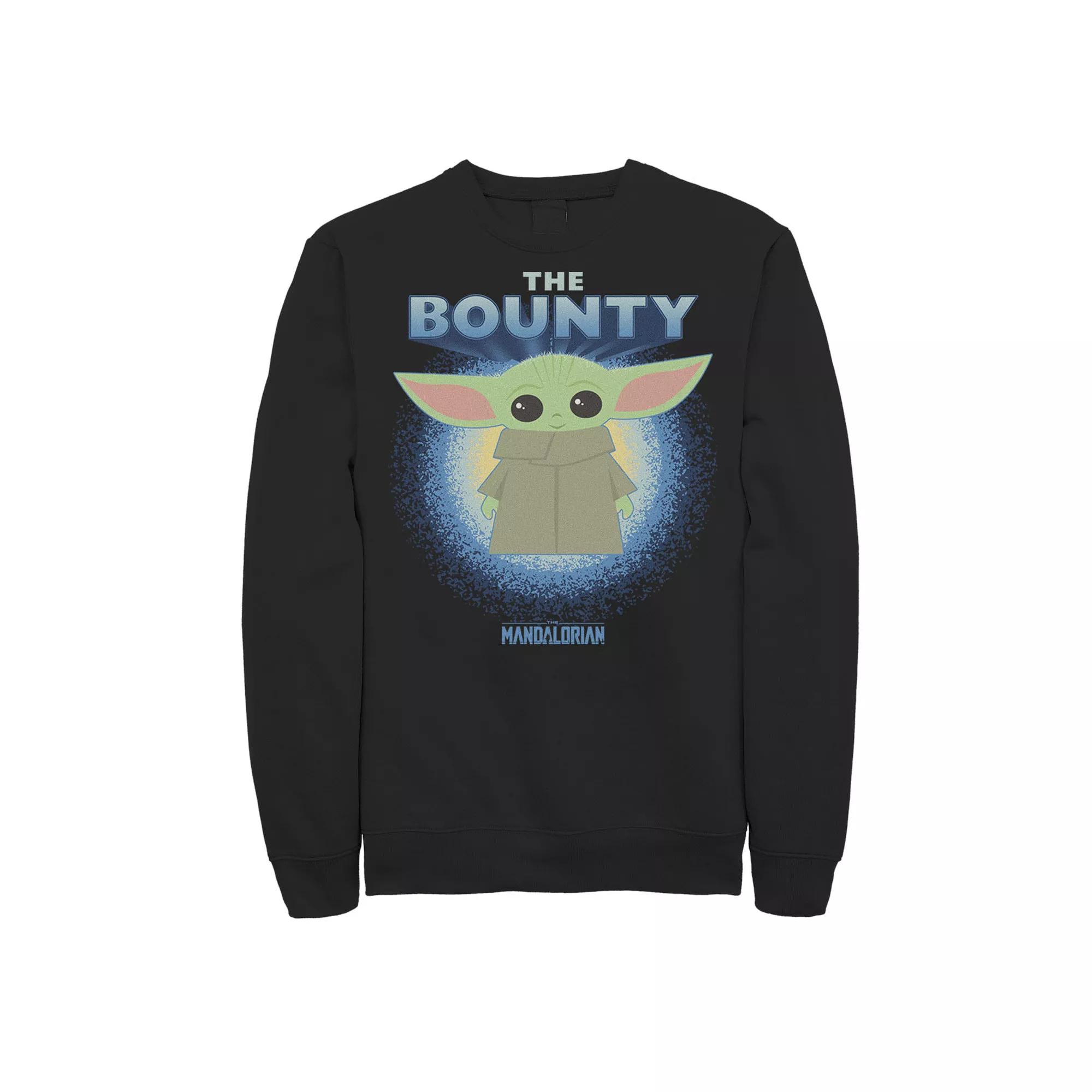 Men's Star Wars The Mandalorian The Child The Bounty Cartoon Sweatshirt,  Product Image