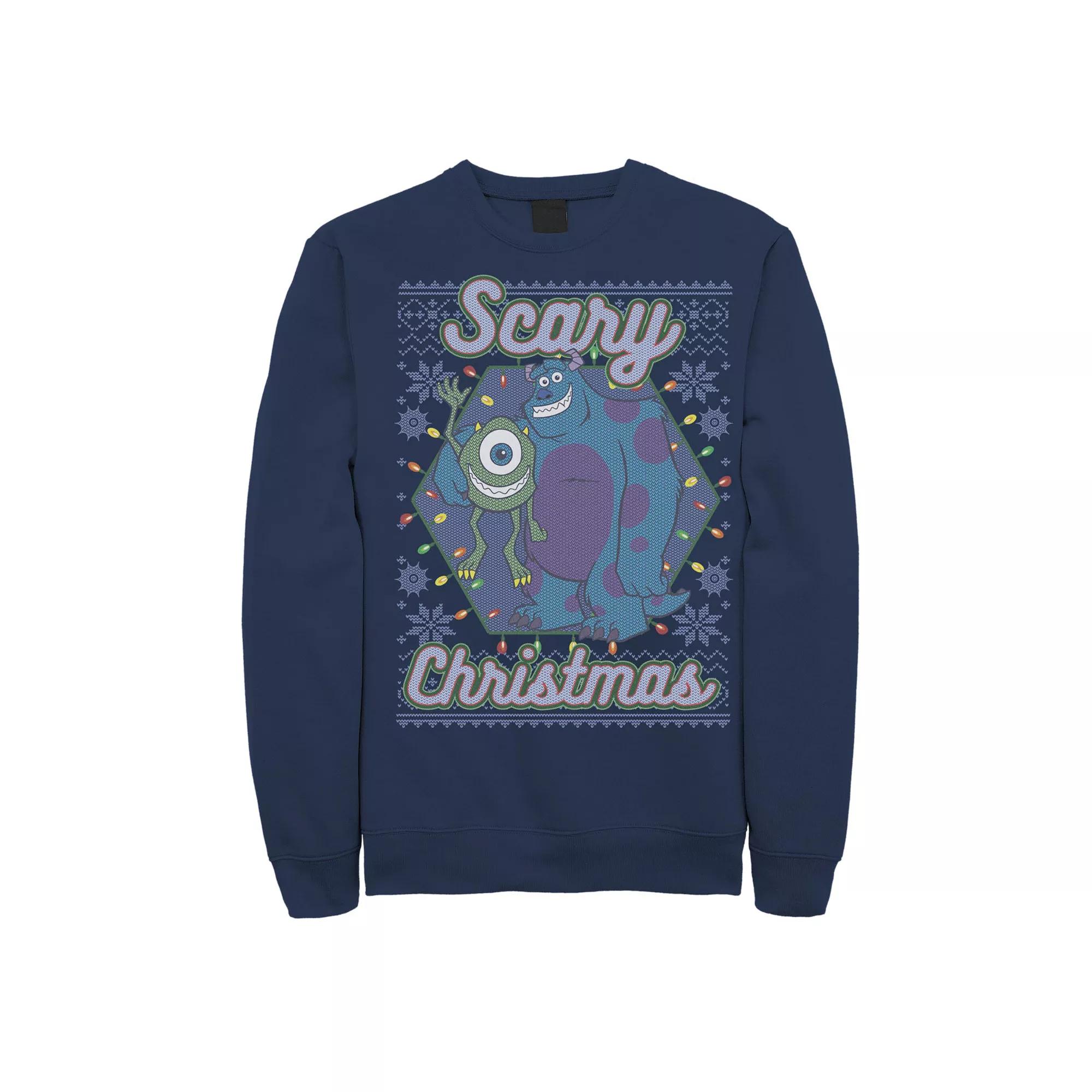 Disney / Pixar's Monsters, Inc. Men's Scary Christmas Fleece, Size: XL, Kelly Product Image