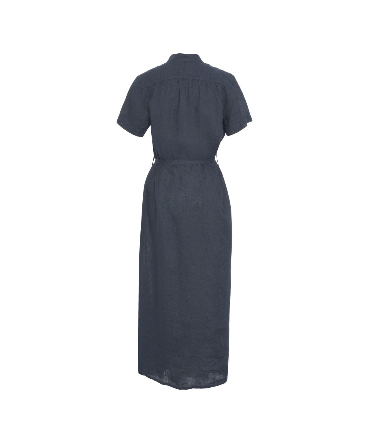 Maxi dress with waist belt Product Image
