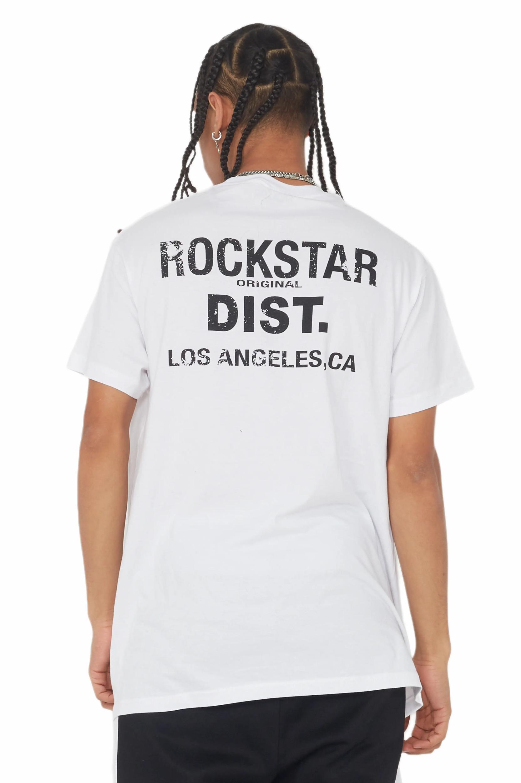 Lake White/Black Graphic T-Shirt Male Product Image