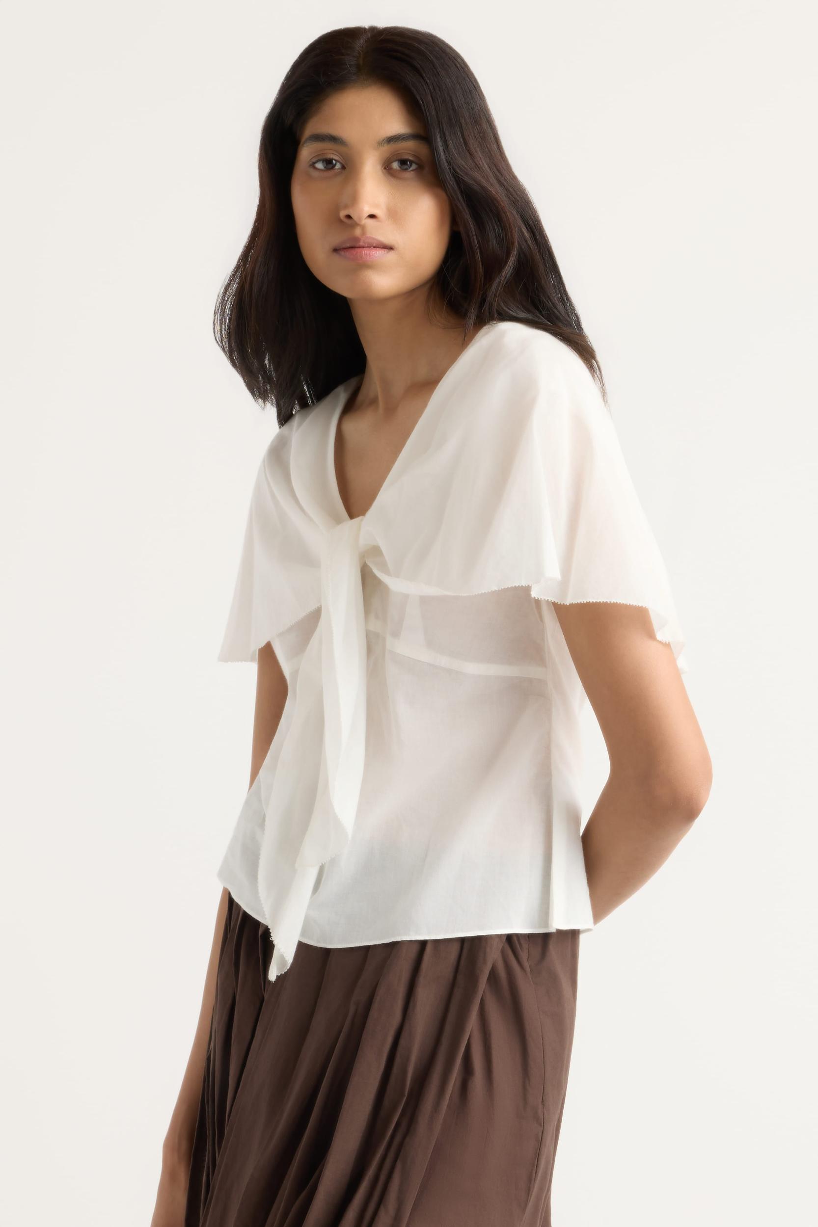 Geneva Layered V-Neck Blouse Product Image