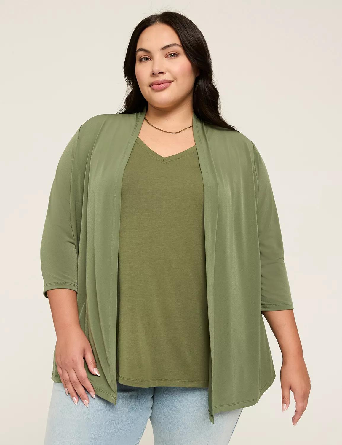 Long-Sleeve Open-Front Overpiece Product Image