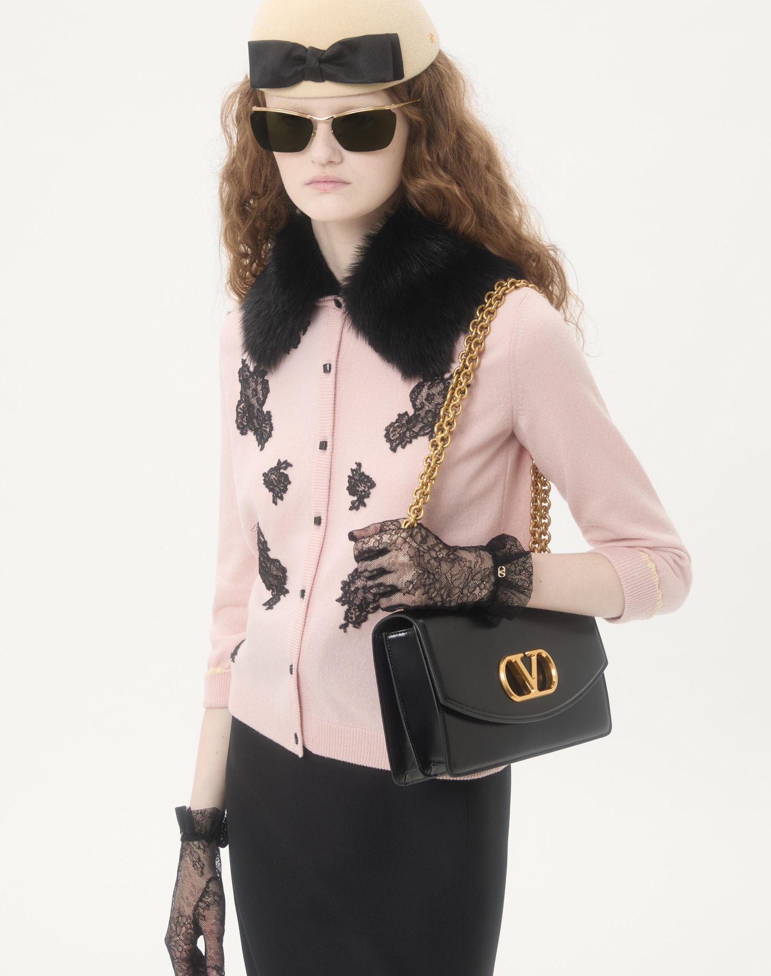 Cardigan With Shearling Collar Product Image