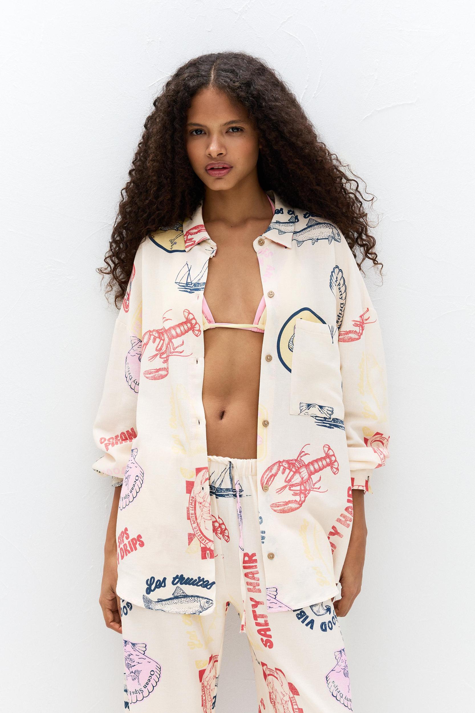 Printed long sleeve shirt Product Image