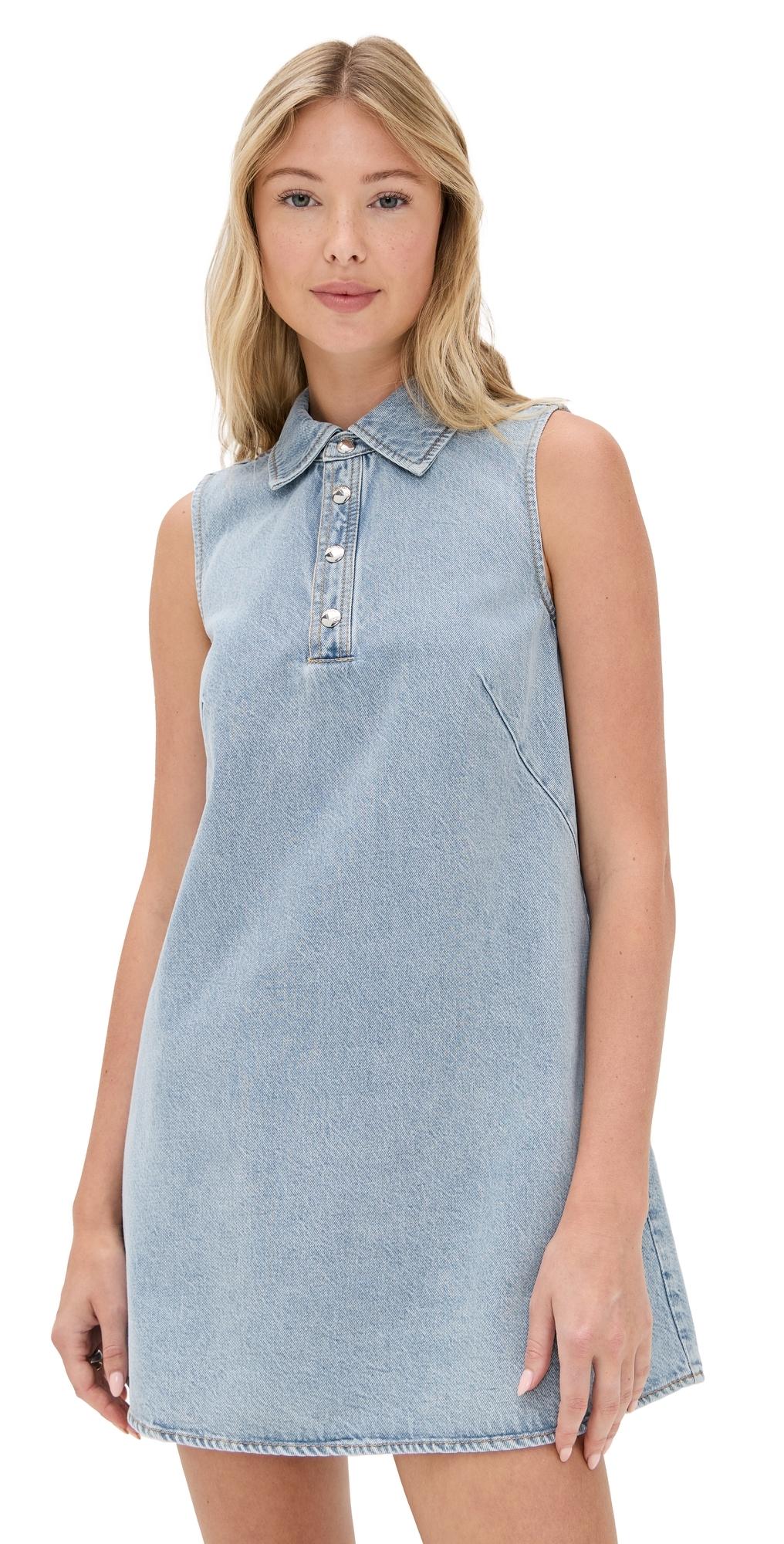 FRAME The City Shift Denim Dress In Blue Product Image