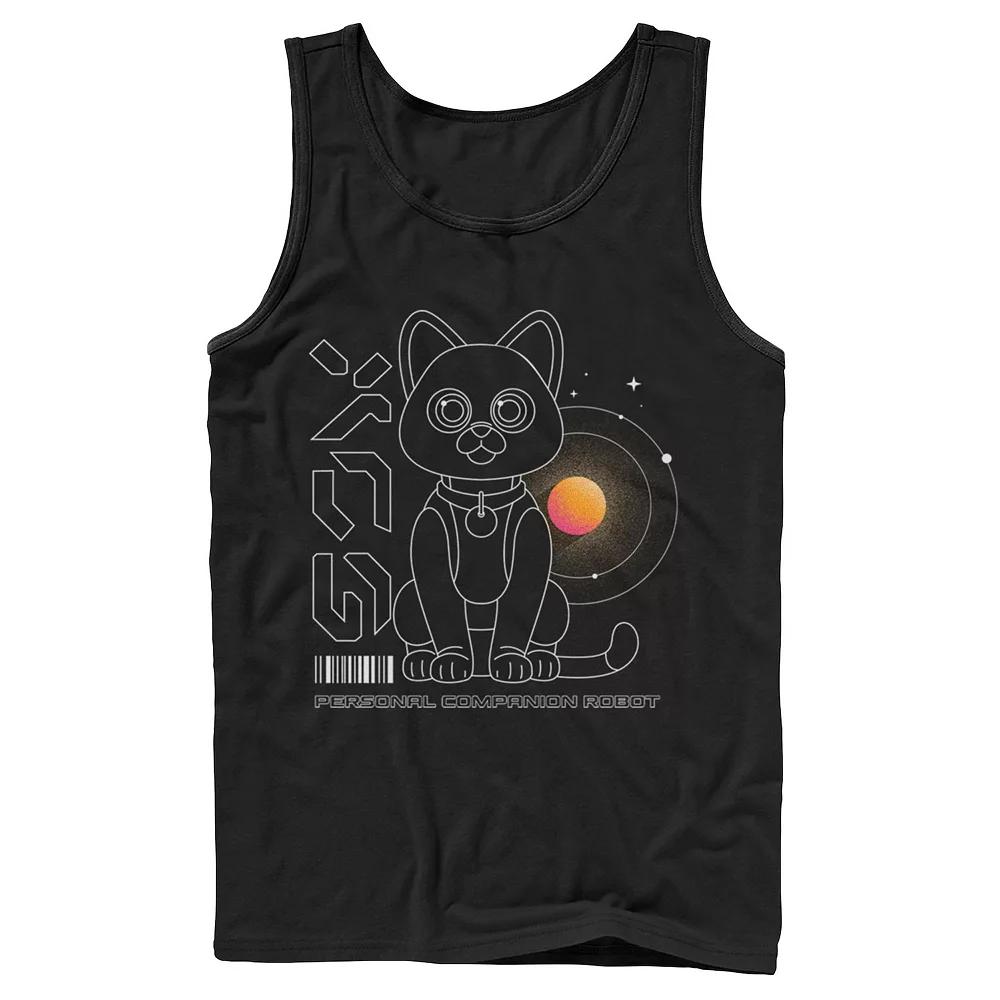 Men's DC Comics Red Tornado Text Logo Poster Tank Top,  Product Image