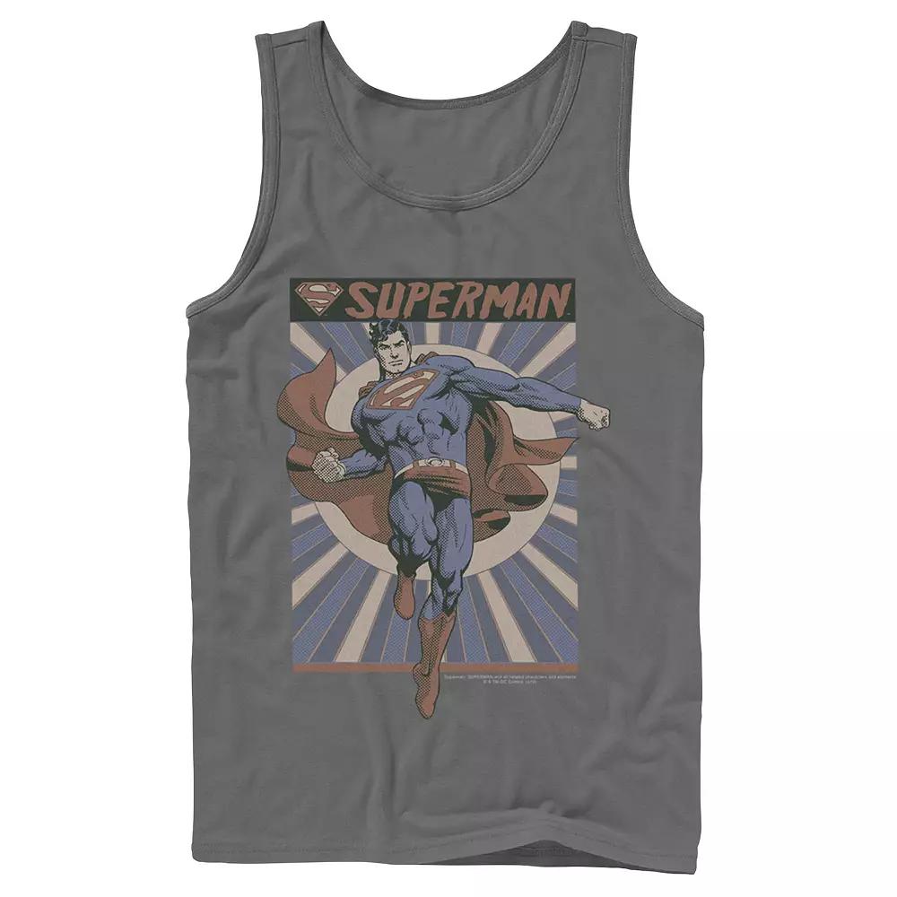 Men's DC Comics Superman Posed Pop Art Poster Tank Top,  Product Image