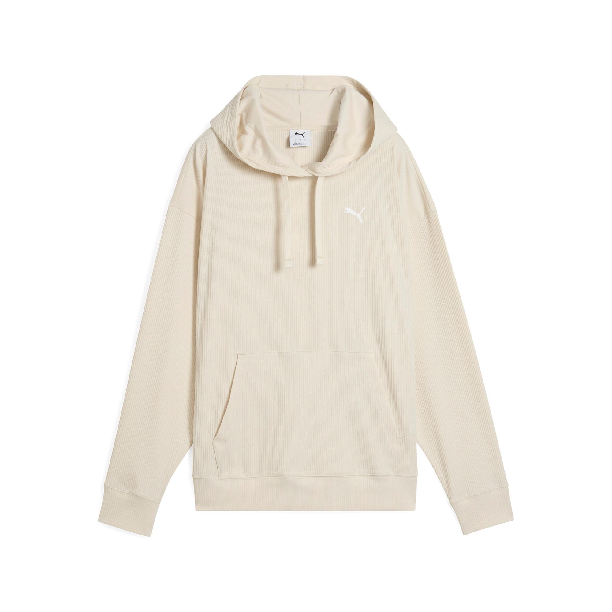 PUMA ESS ELEVATED Comfort Rib Hoodie Women Product Image