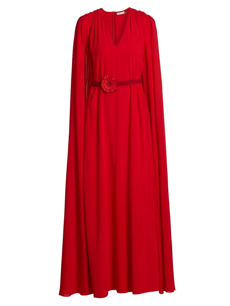 Womens Zenaida Maxi Cape Dress Product Image