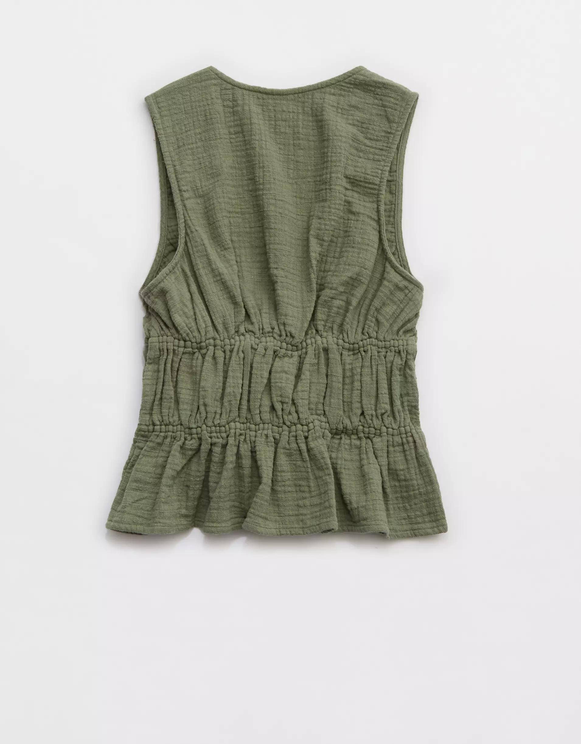 Aerie Tie Front Tank Top Product Image