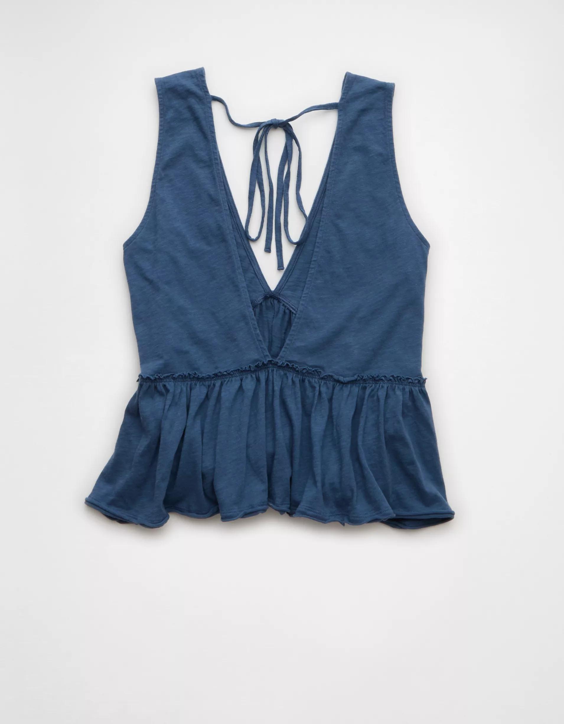 AE Sunchaser Knit V-Neck Swing Tank Top Product Image