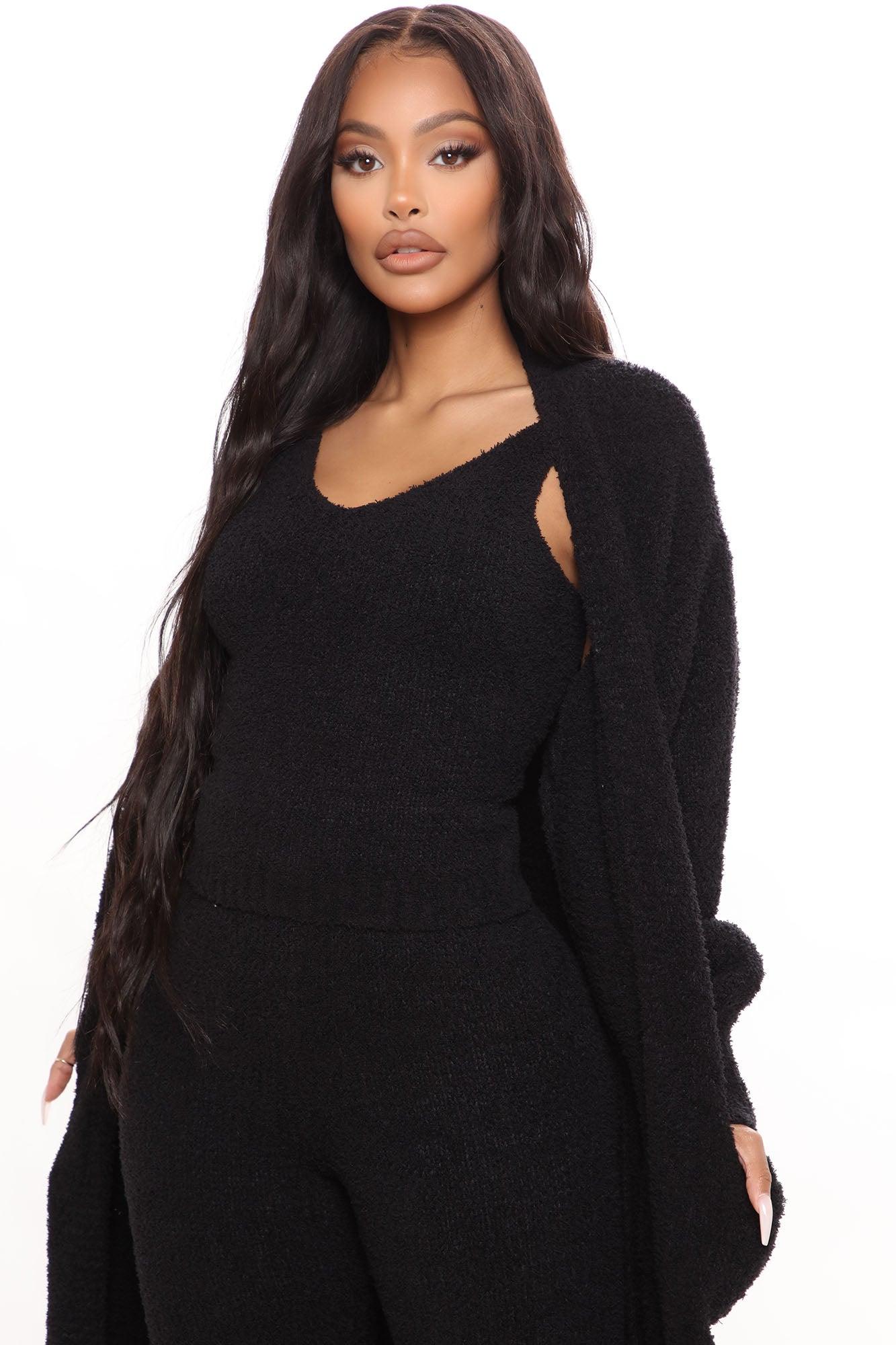 Living So Cozy 3 Piece Legging Set - Black Female Product Image