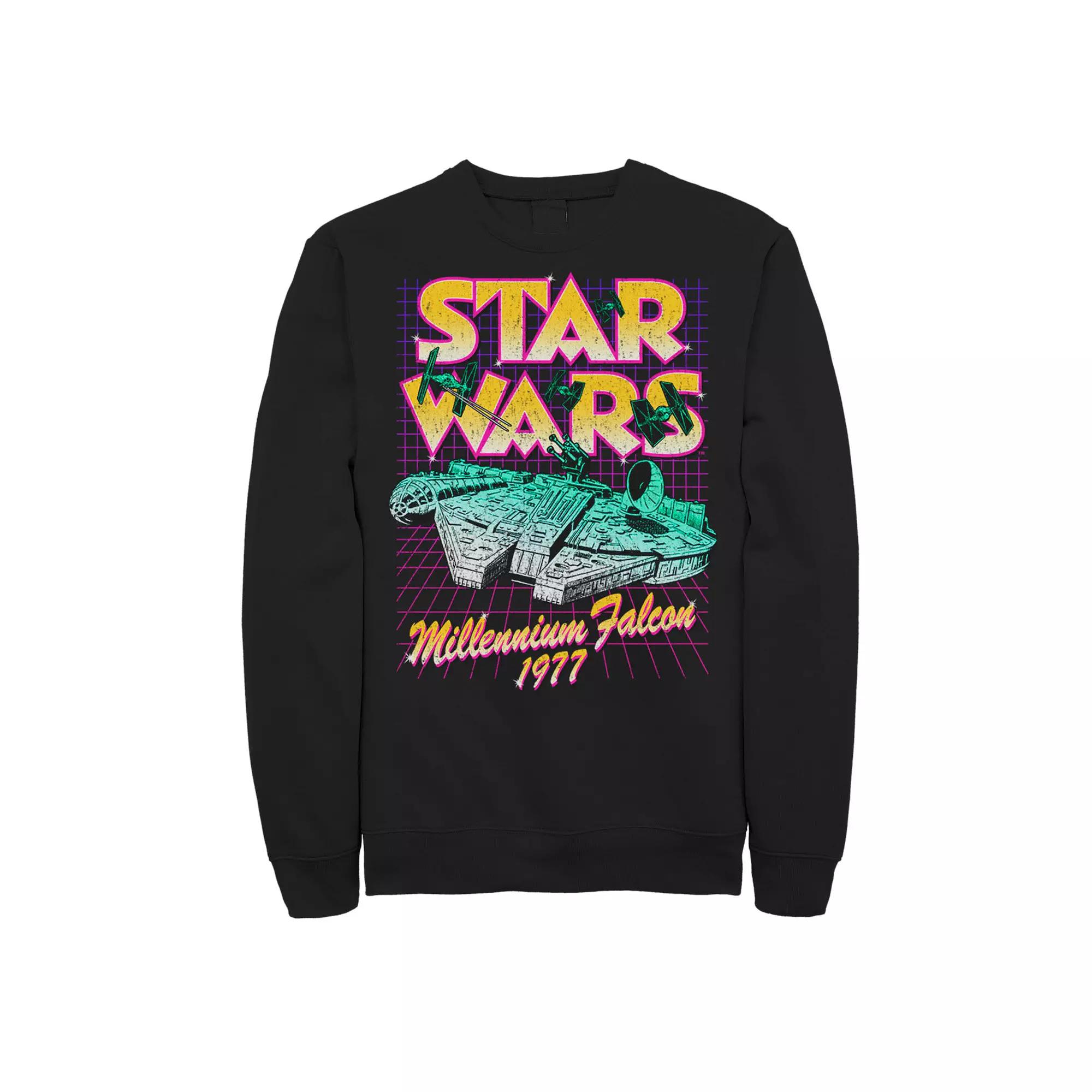 Disney's Star Wars Men's Millennium Falcon Retro Portrait Fleece,  Product Image