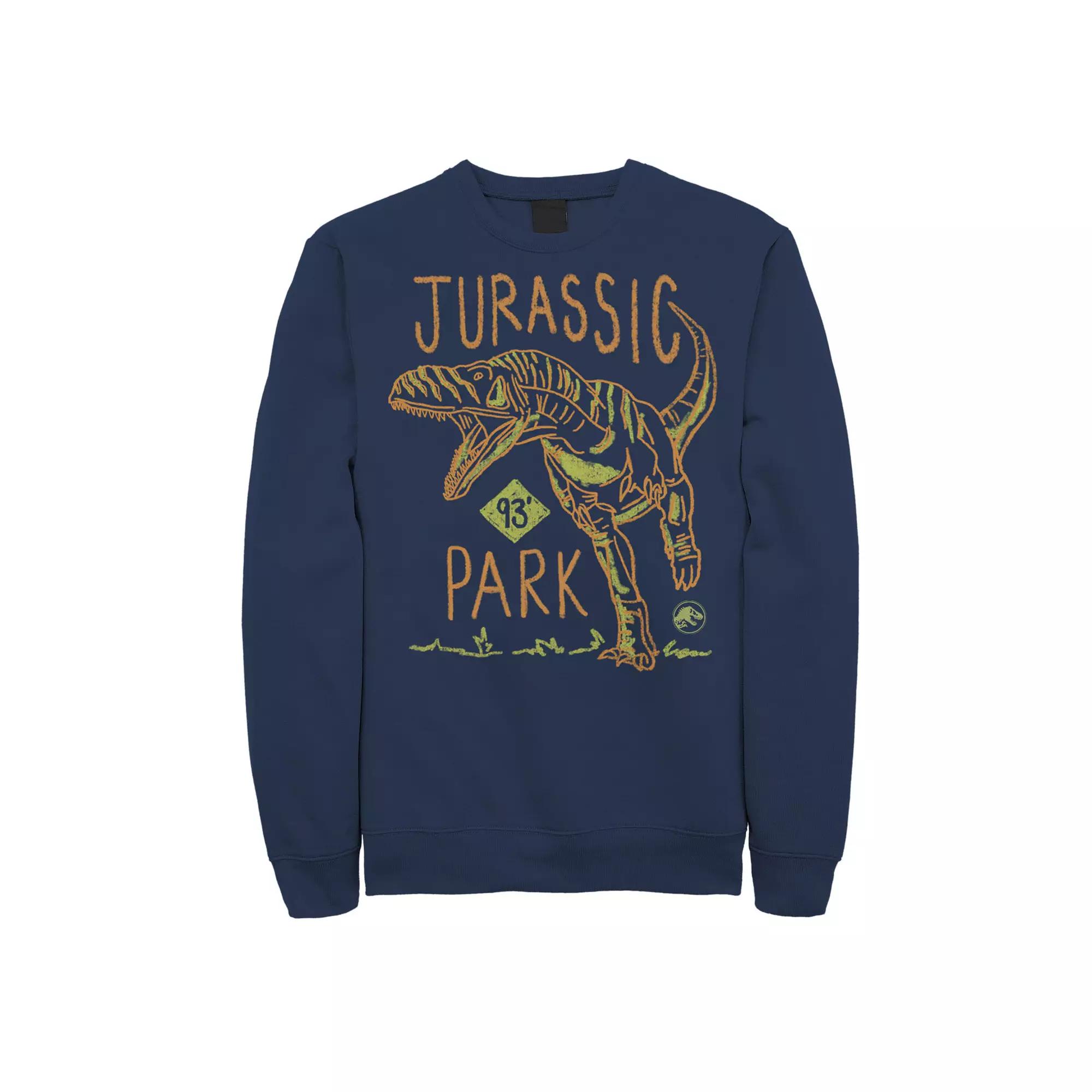 Men's Jurassic Park Japanese Red Logo Sweatshirt,  Product Image