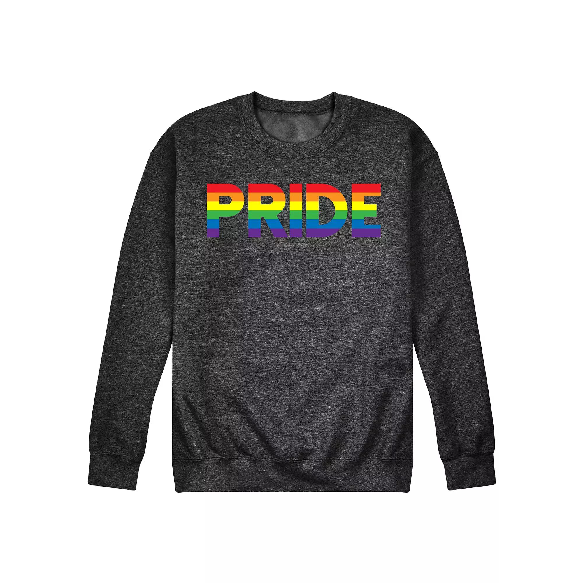 Men's Pride Colors Fleece Sweatshirt,  Product Image