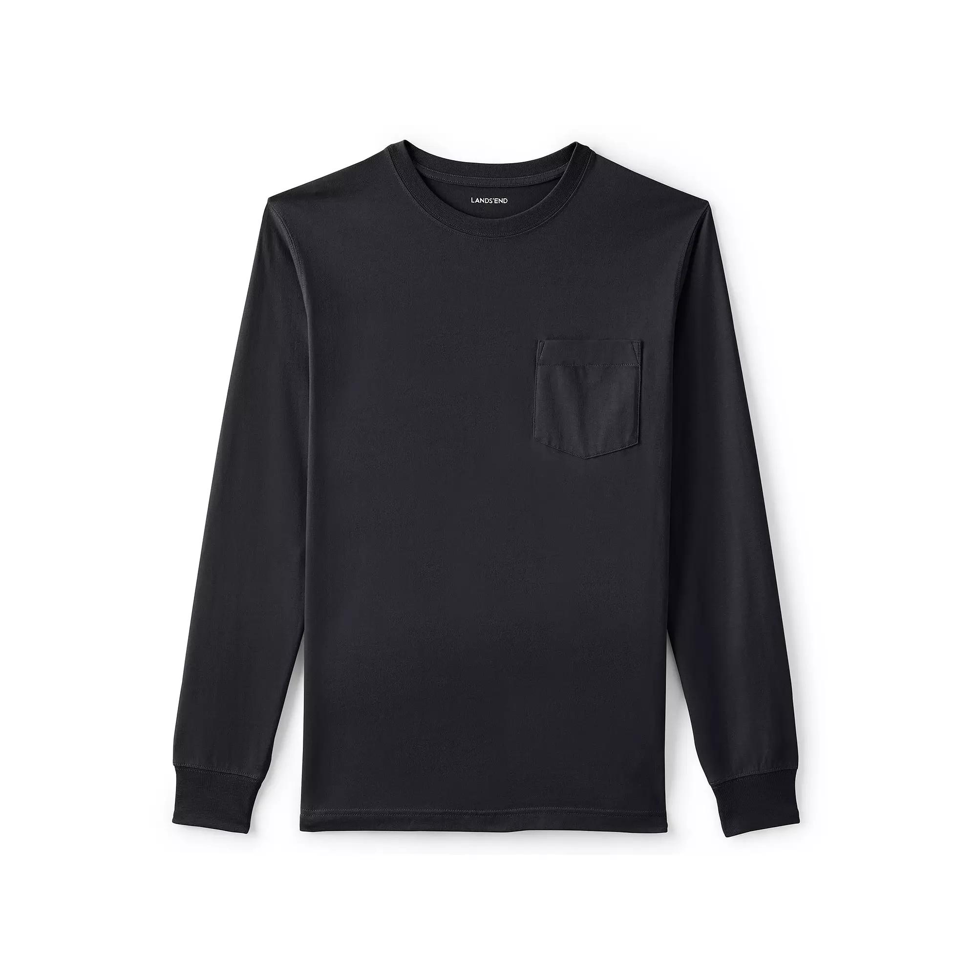 Men's Lands' End Super-T Henley,  Product Image