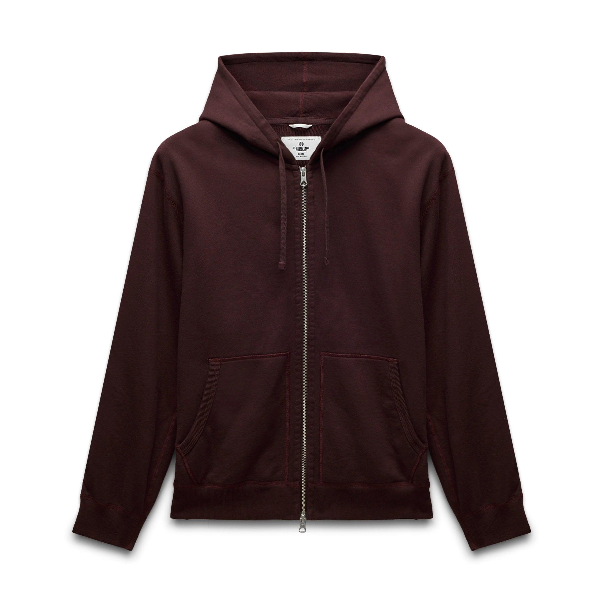 Midweight Terry Standard Zip Hoodie Male Product Image