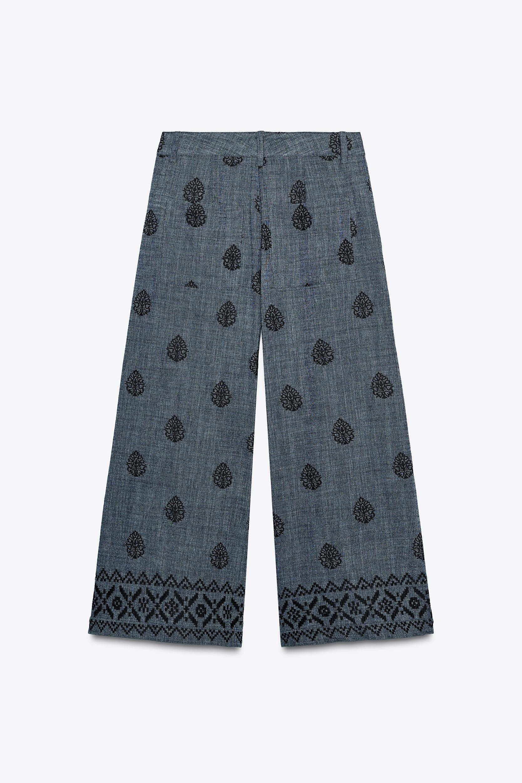 EMBROIDERED CULOTTES Product Image