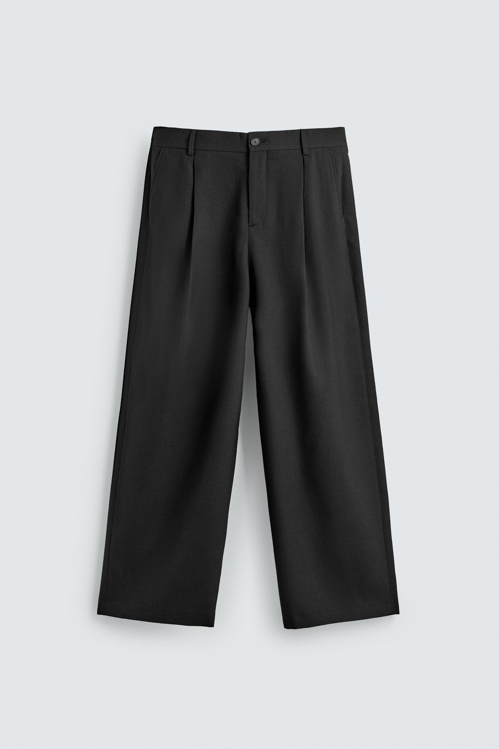 RELAXED FIT PLEATED PANTS Product Image