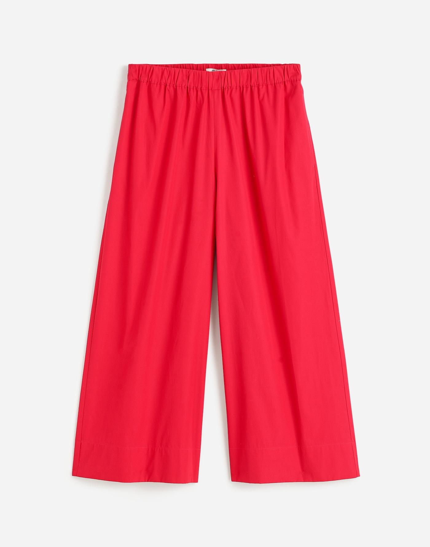 Pull-On Culottes in Cotton Poplin Product Image