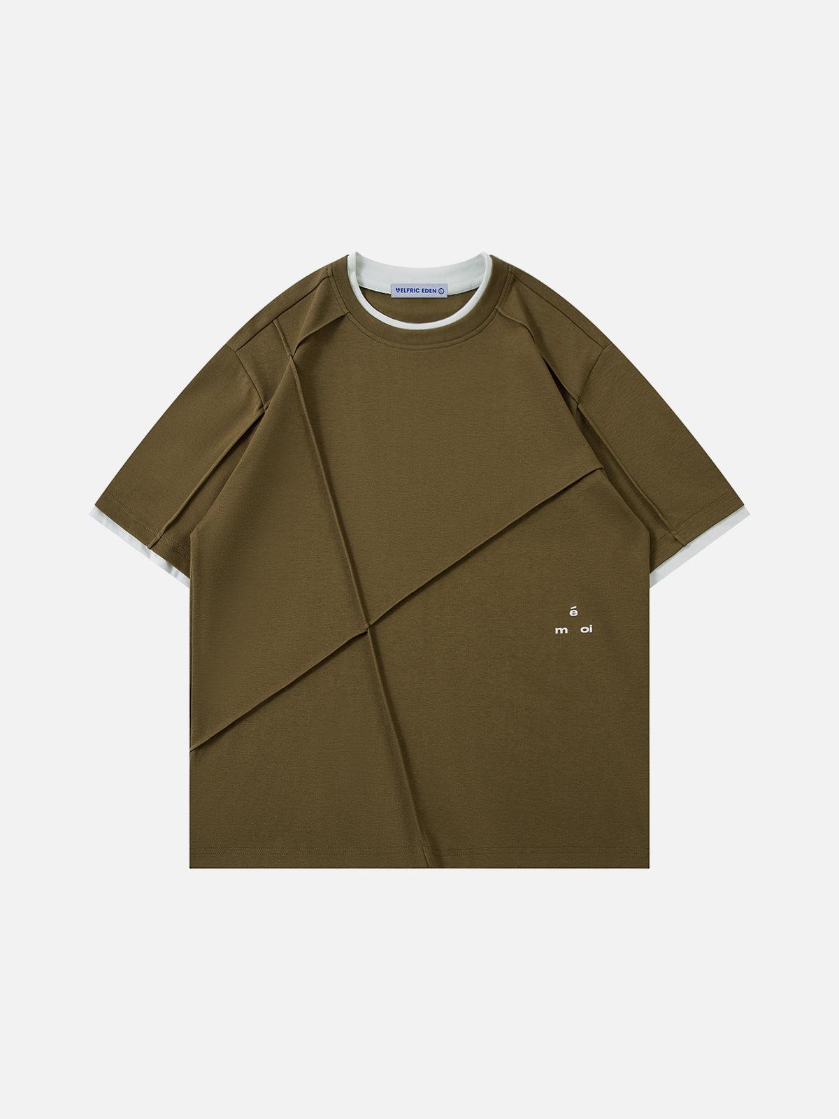 Aelfric Eden Wrinkle Patchwork Two Layer Tee Product Image