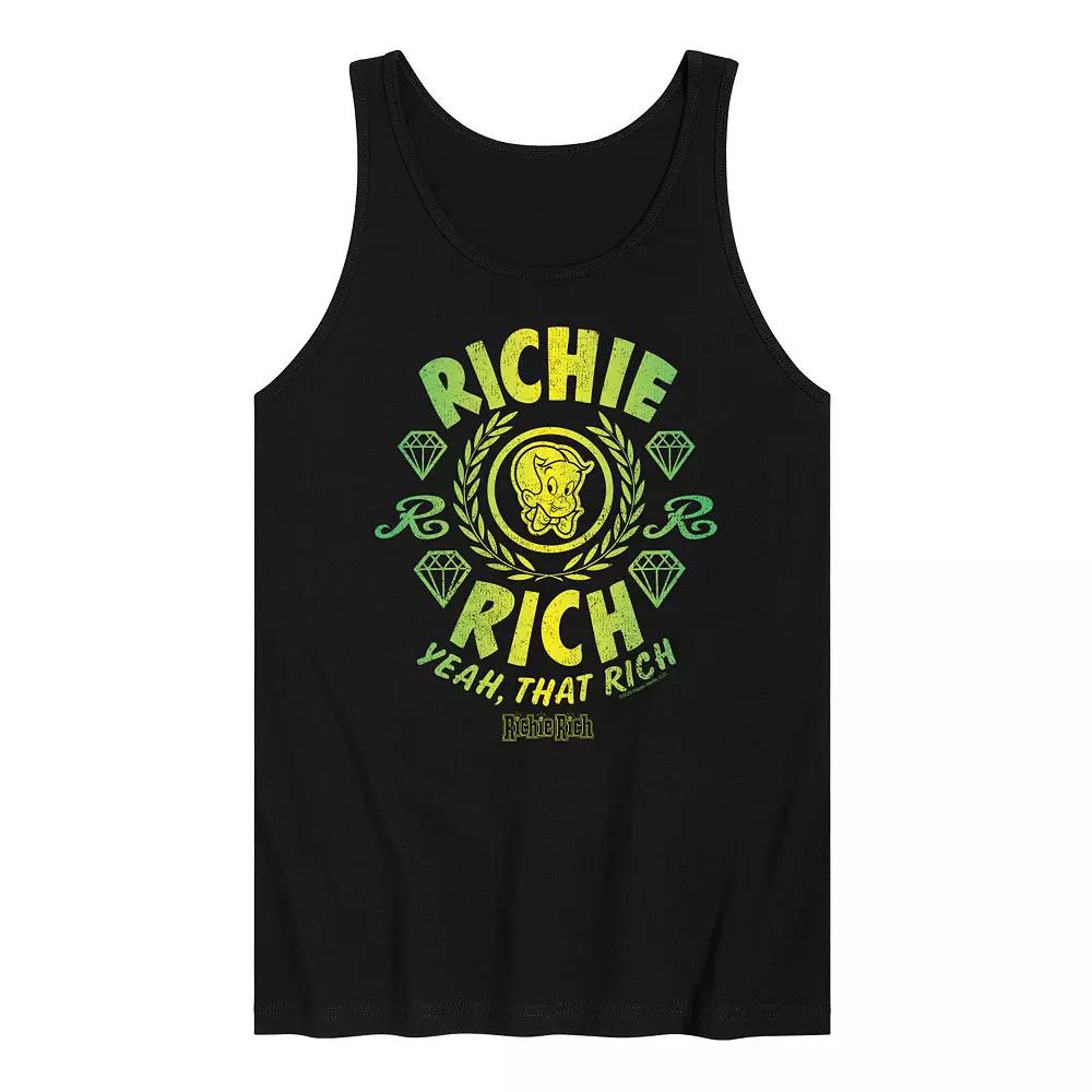 Men's Richie Rich Yeah That Rich Graphic Tank Top,  Product Image