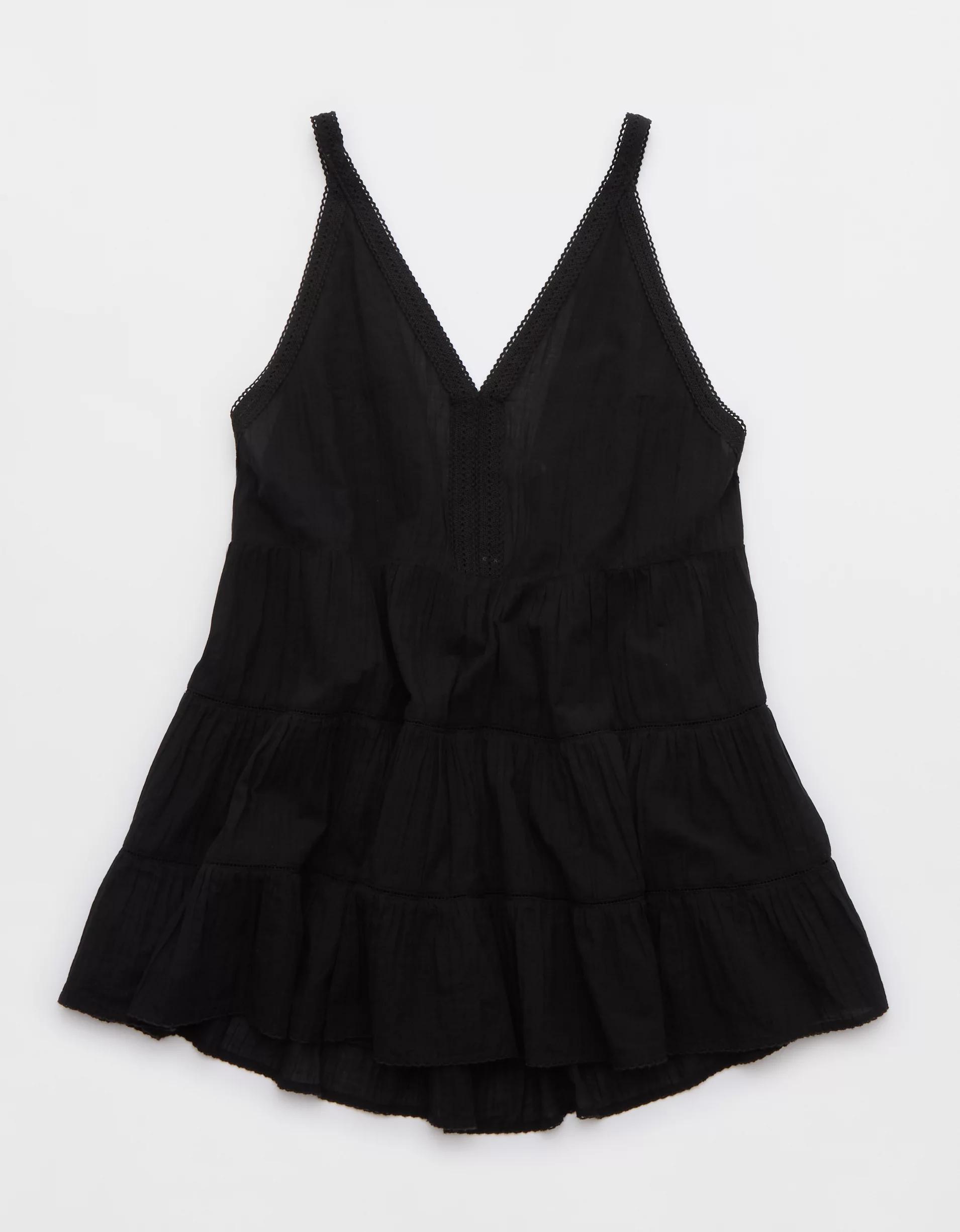 Aerie Tiered Coverup Mini Dress Product Image