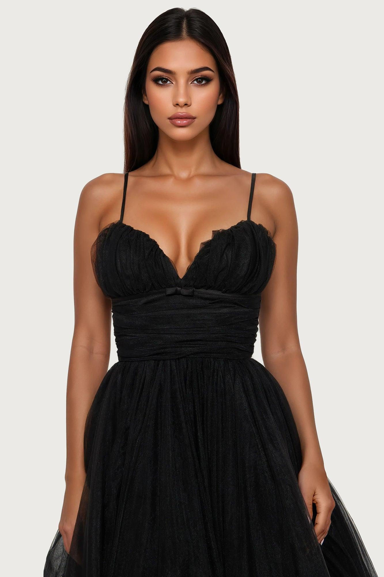 Majestic Bloom Gown - Black Female Product Image