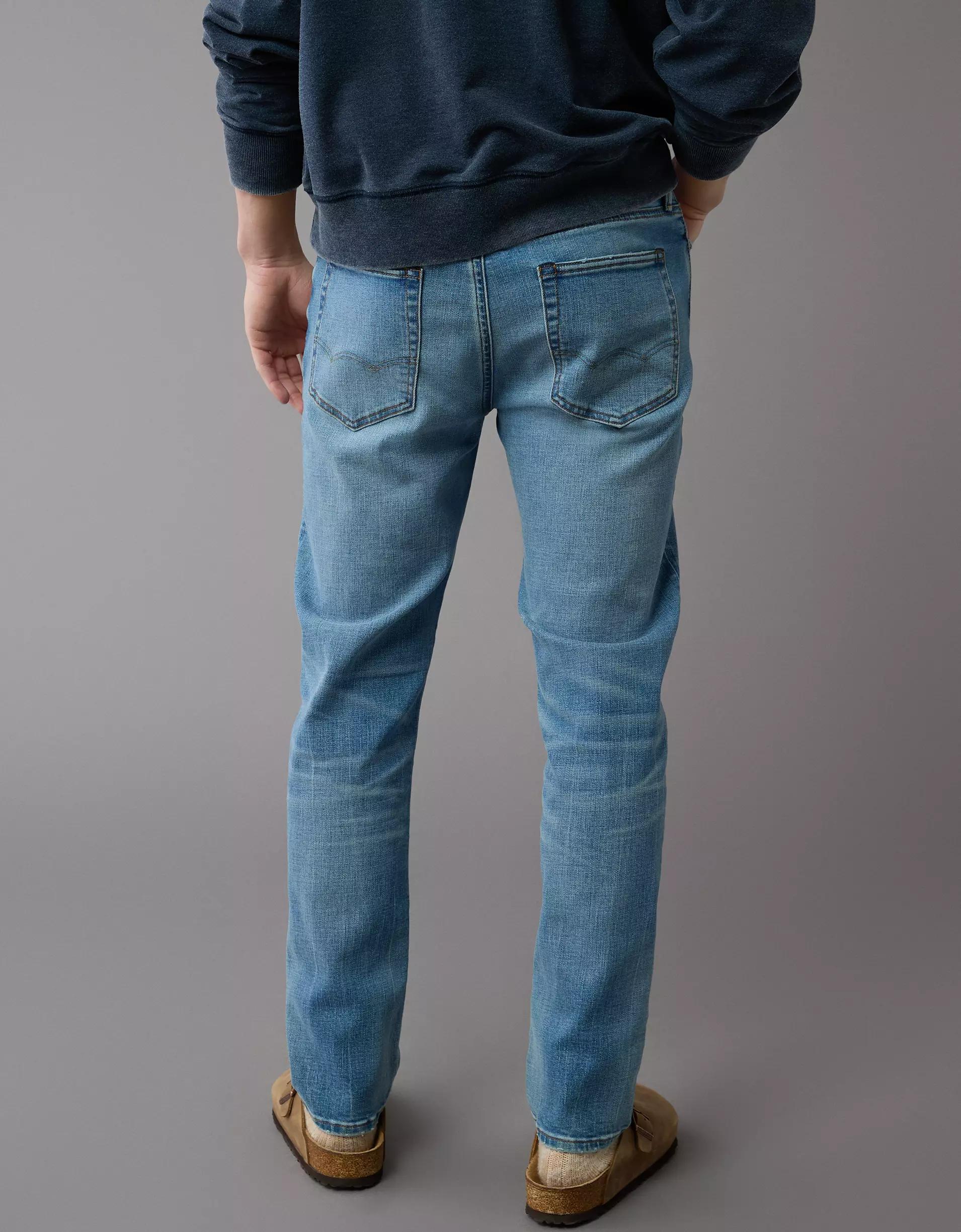 AE AirFlex+ Ripped Slim Straight Jean Product Image