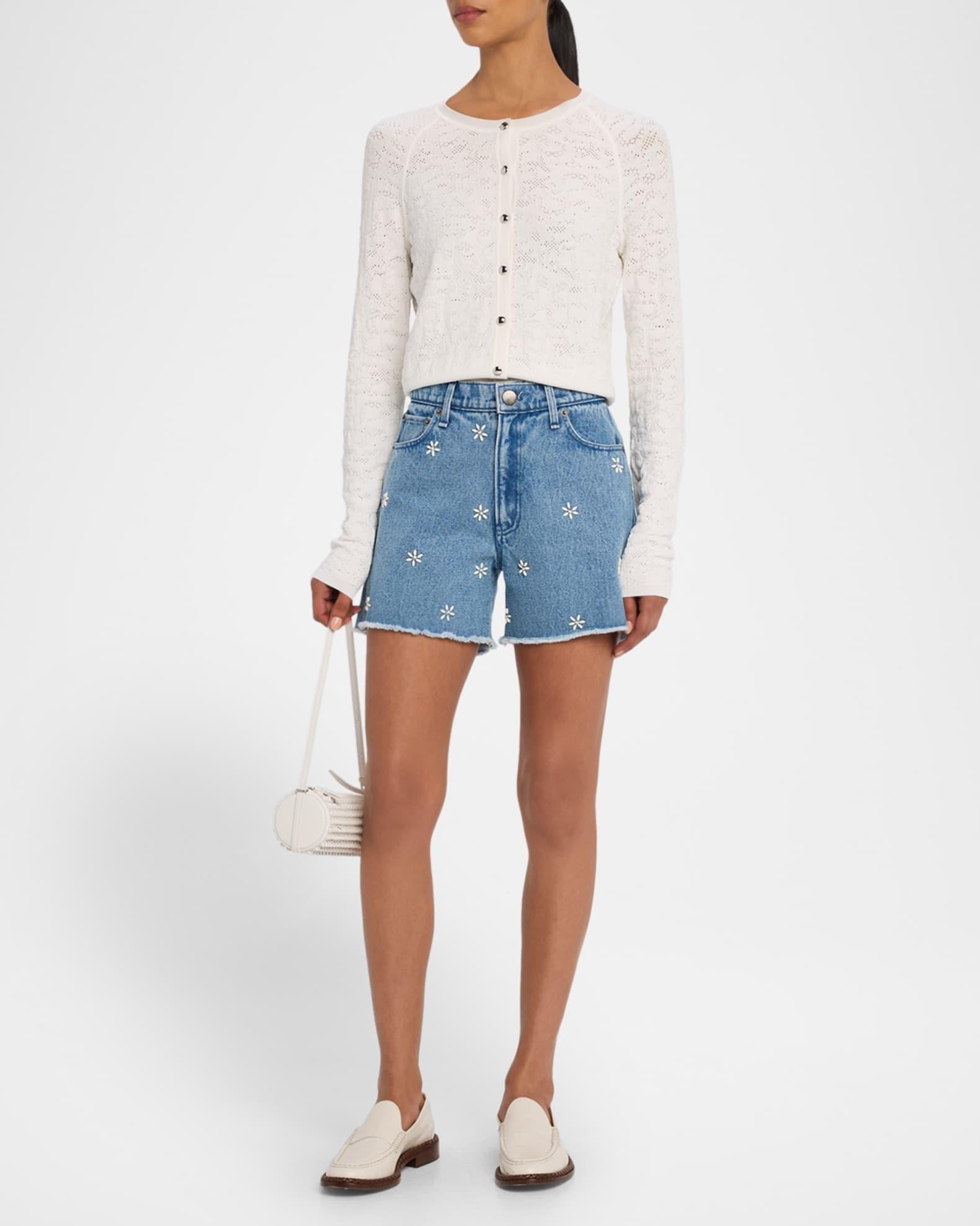 Aspen Embellished Denim Shorts Product Image