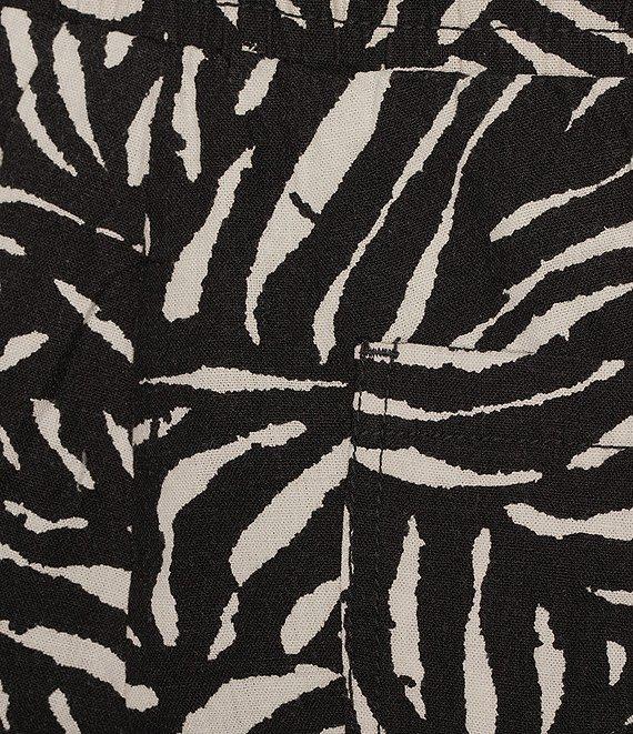 Westbound Plus Size Crop Graphic Linen Blend Pants Product Image