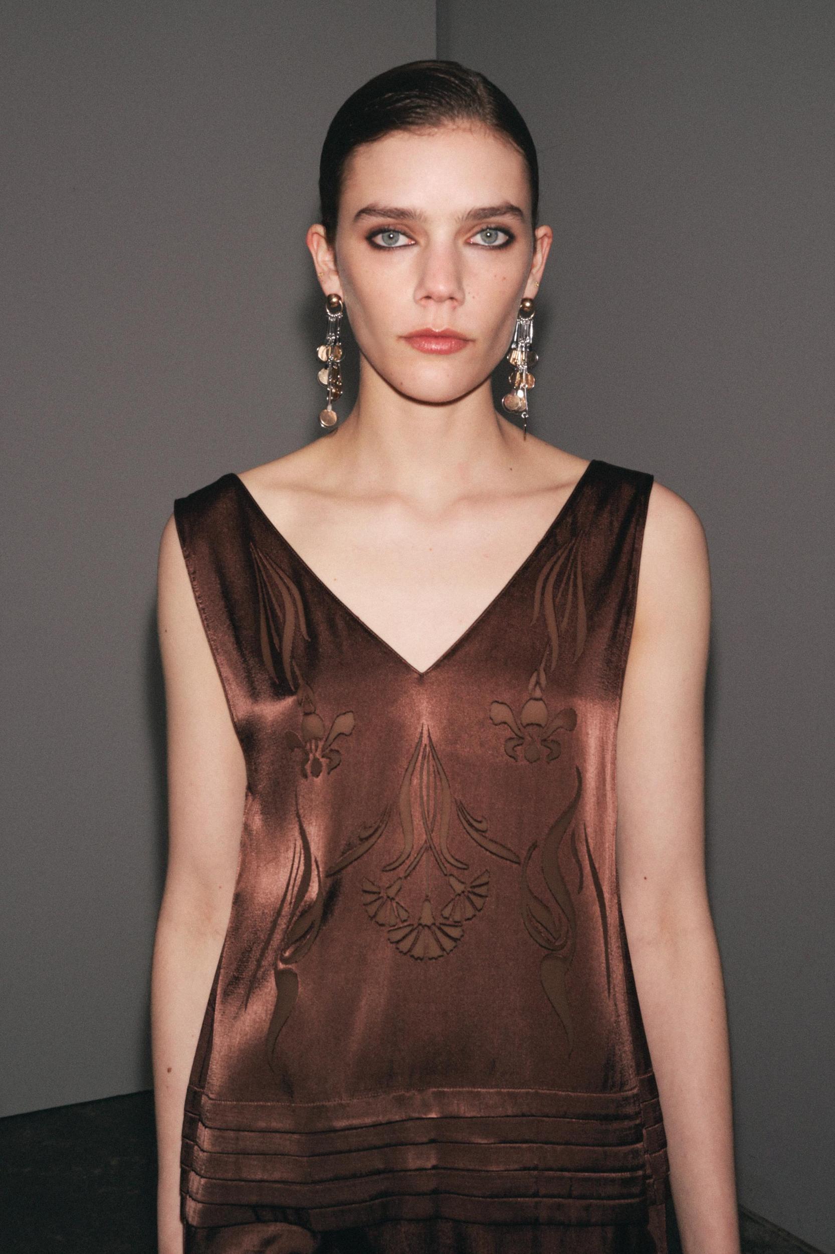 ZW COLLECTION EMBROIDERED FRINGE DRESS Product Image