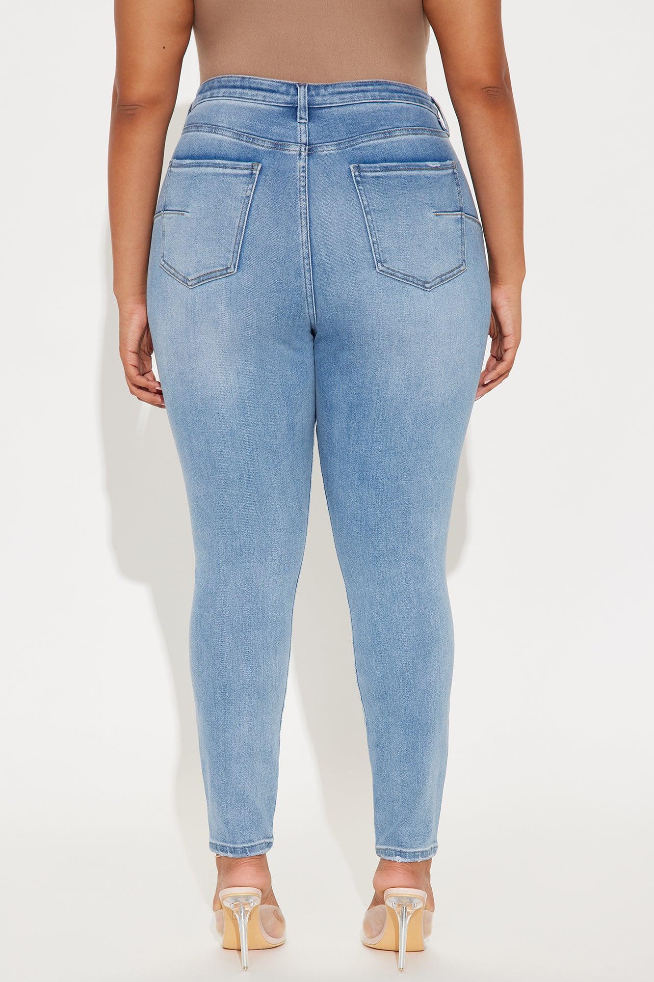 Just Right Sculpting Stretch Skinny Jeans - Medium Wash Product Image