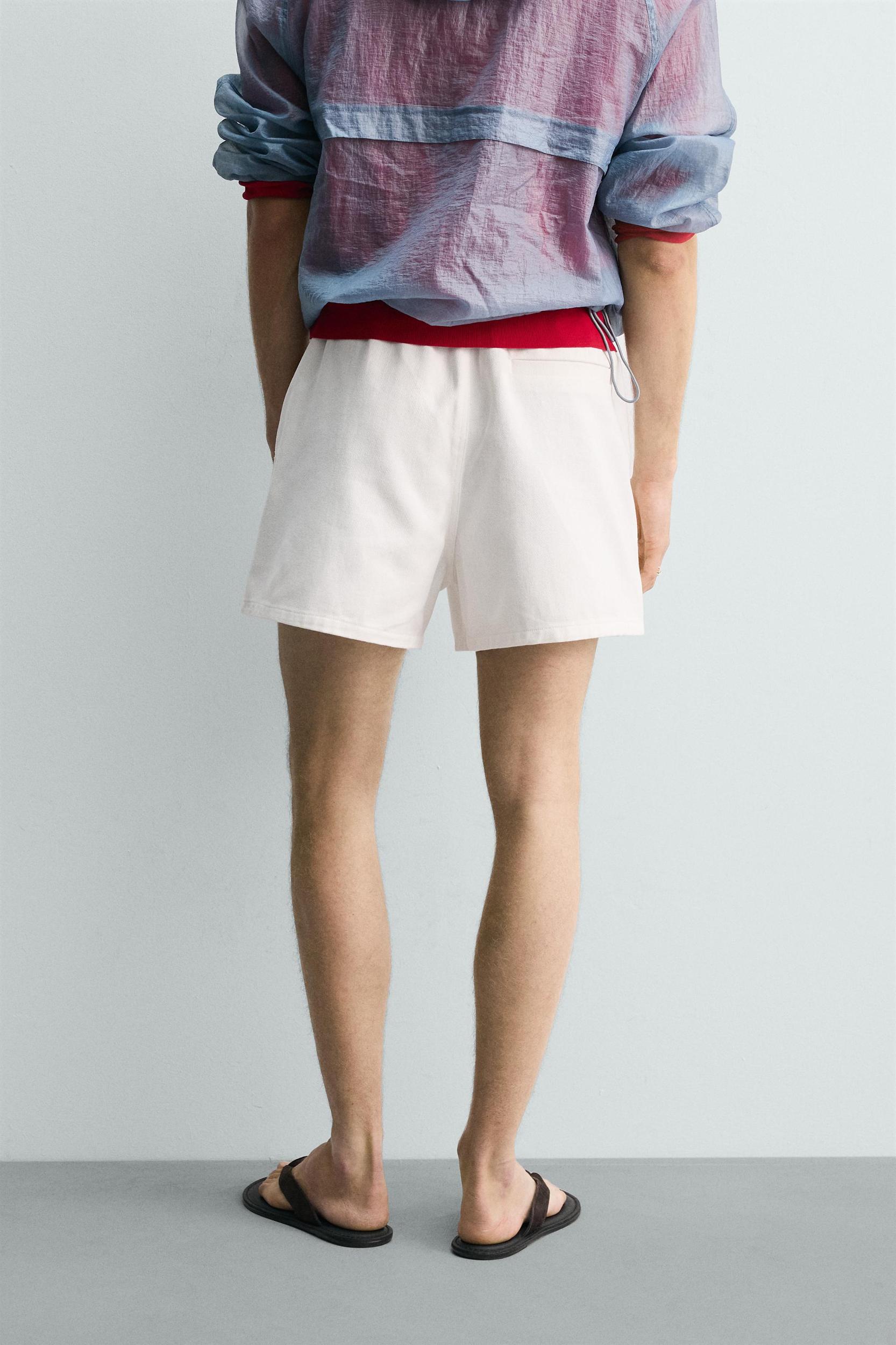 RELAXED FIT TEXTURED SHORTS Product Image