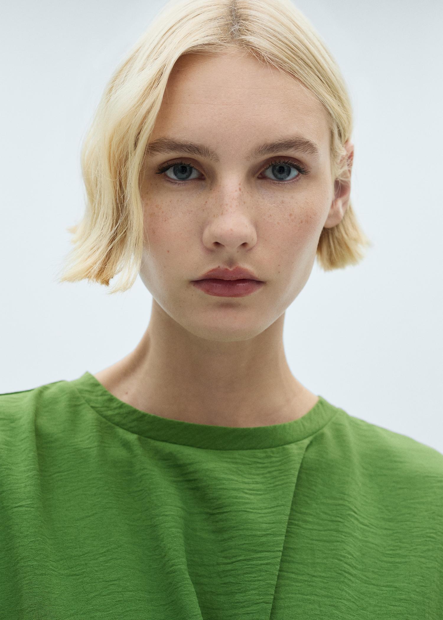 Midi-dress with knot detail - Women | MANGO USA Product Image