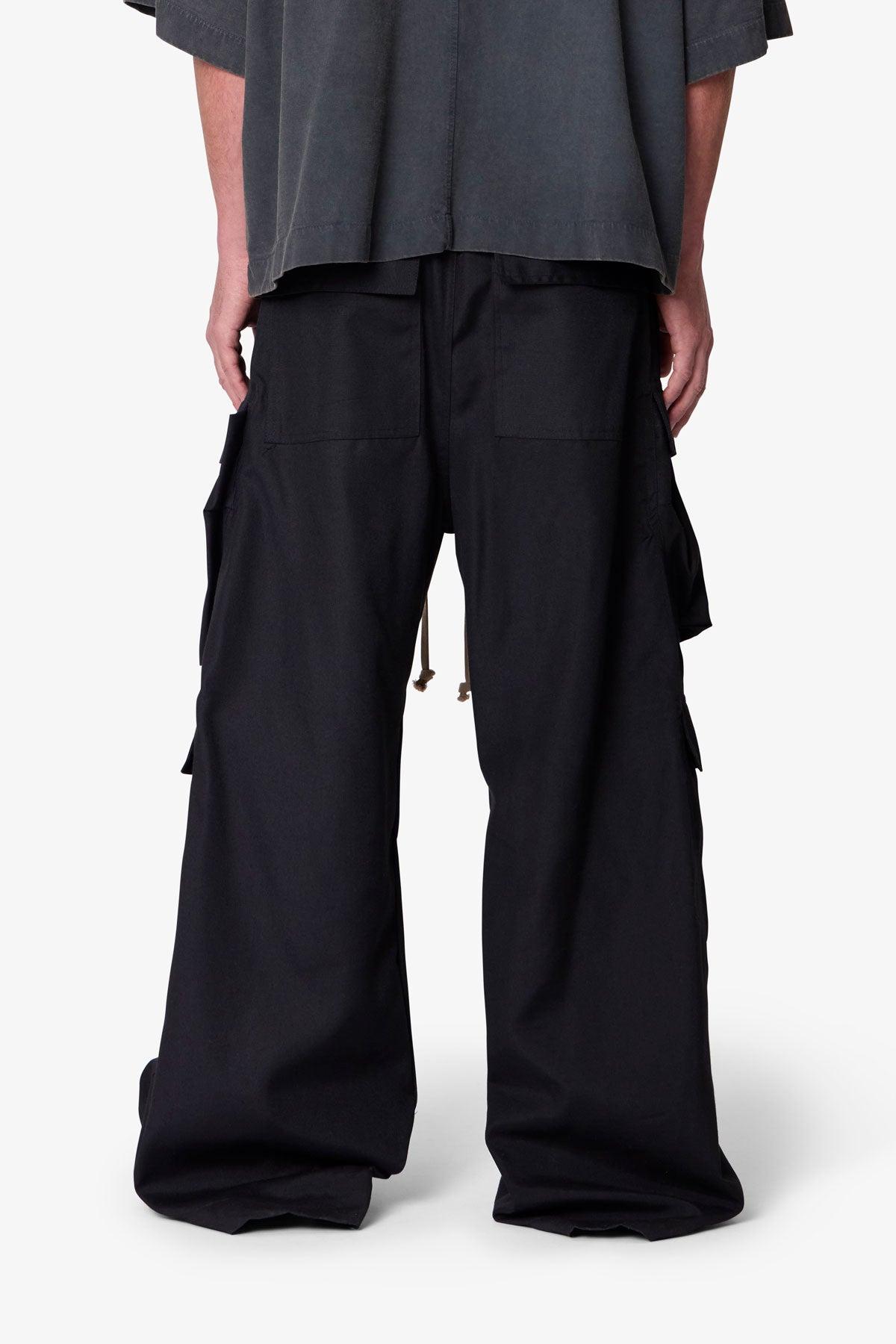 Rave Double Cargo Pants - Black Product Image