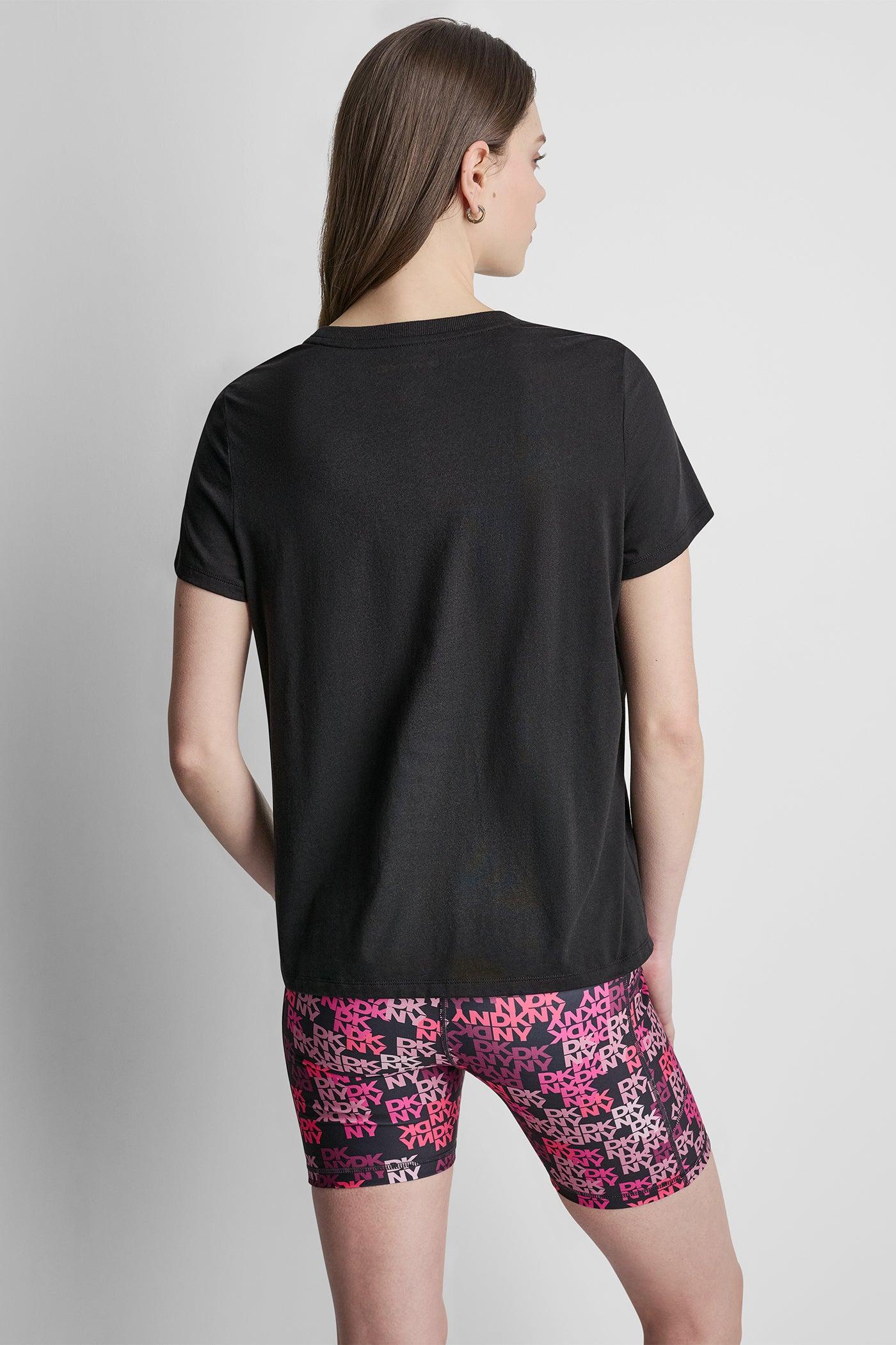 DKNY CAMO MIXED MEDIA LOGO TEE Product Image