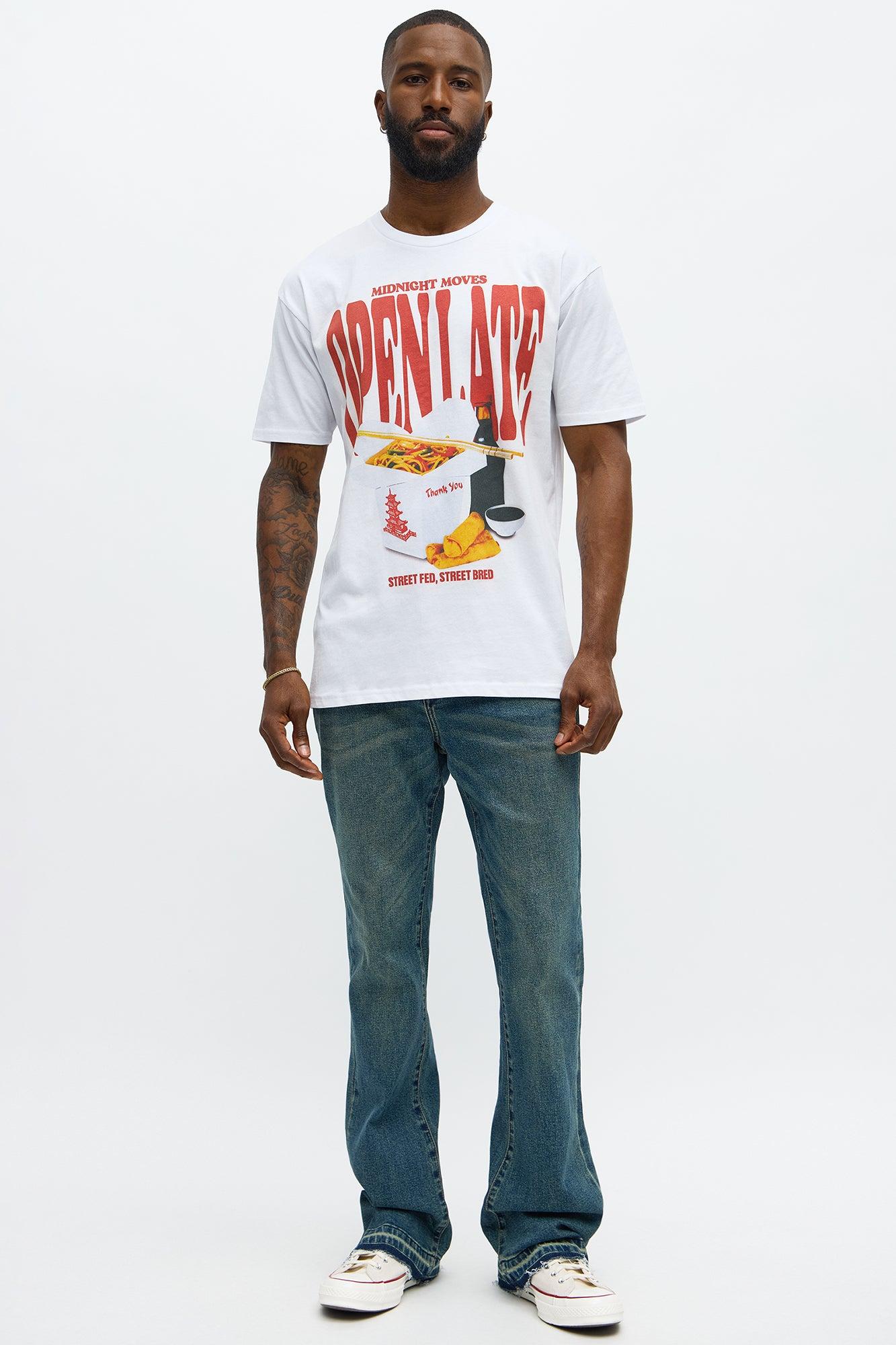 Midnight Open Late Short Sleeve Tee - White Male Product Image